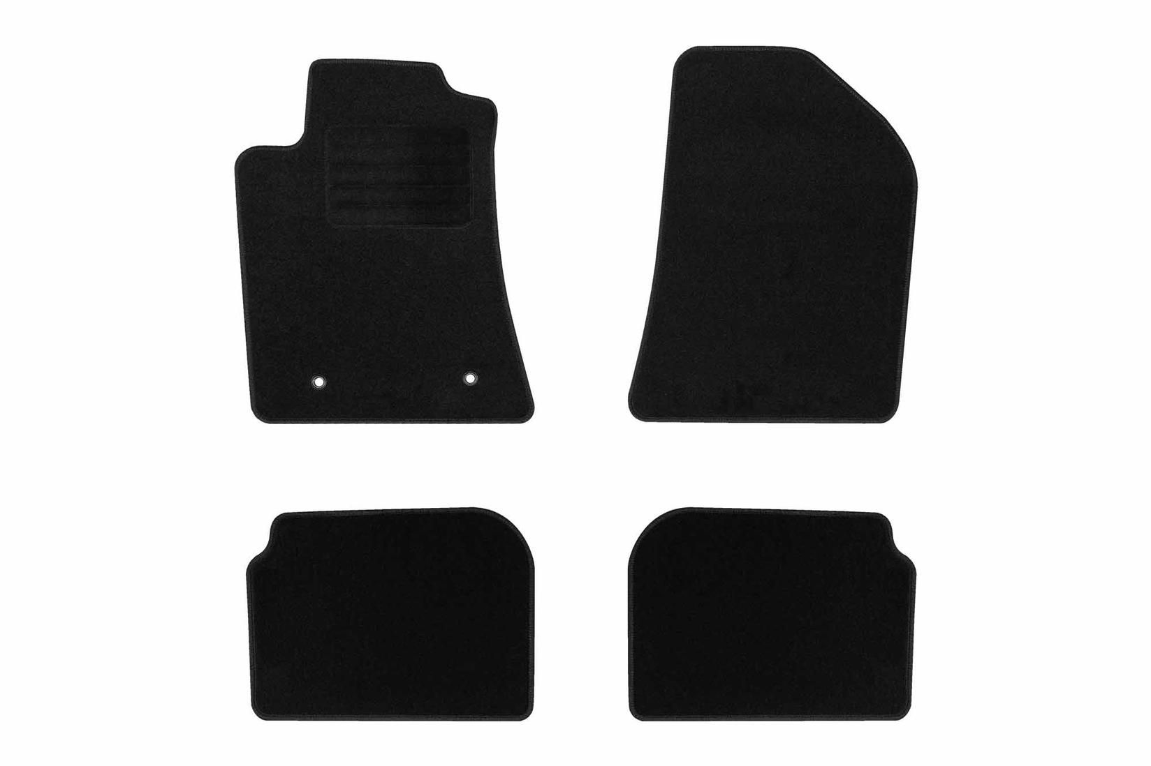 RIGUM Платнени патосници за Toyota Avensis 2003-2009, 4 дела, црни