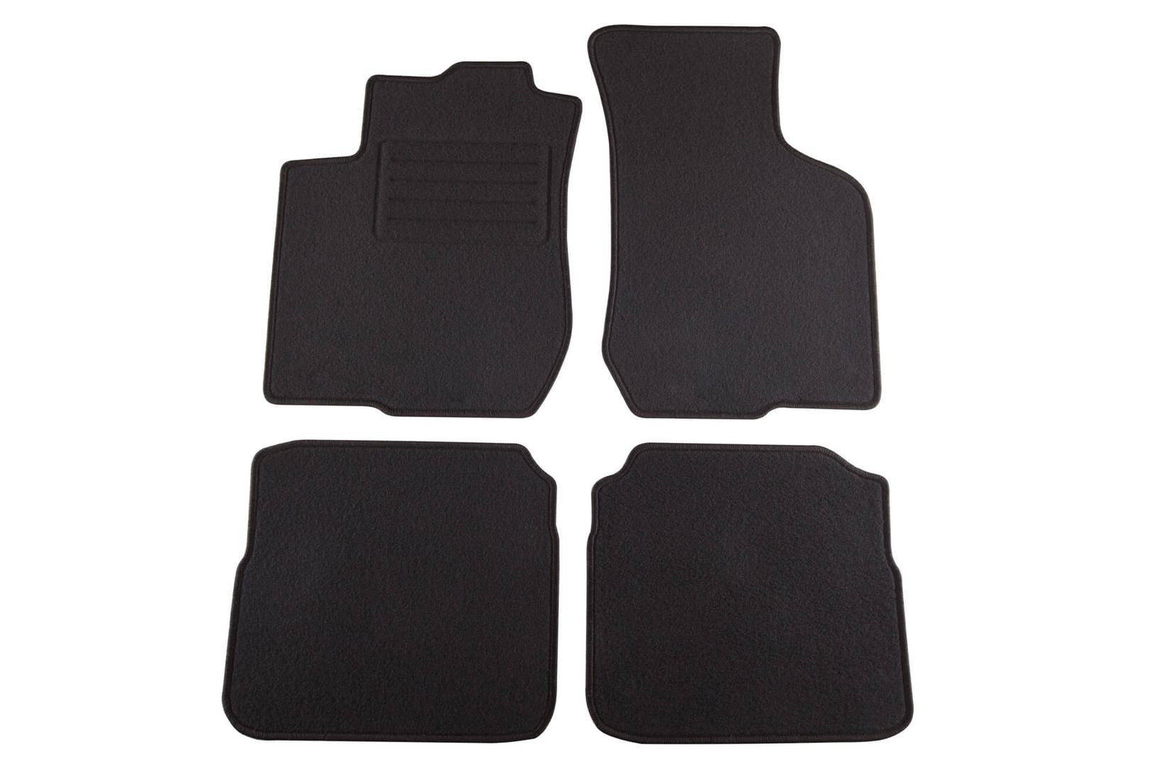 PETEX Платнени патосници за SKODA Octavia 1996-1999 4 делови црни (B004) Rex материјал