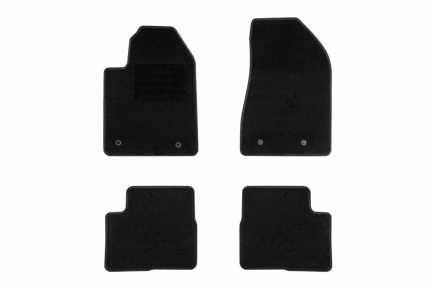 RIGUM Платнени патосници за Alfa Romeo Giulietta 2010-2019, 4 дела, црни