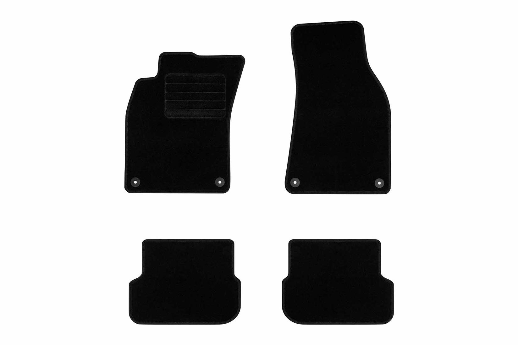 RIGUM Платнени патосници за Audi A6 2006-2011, 4 дела, црни