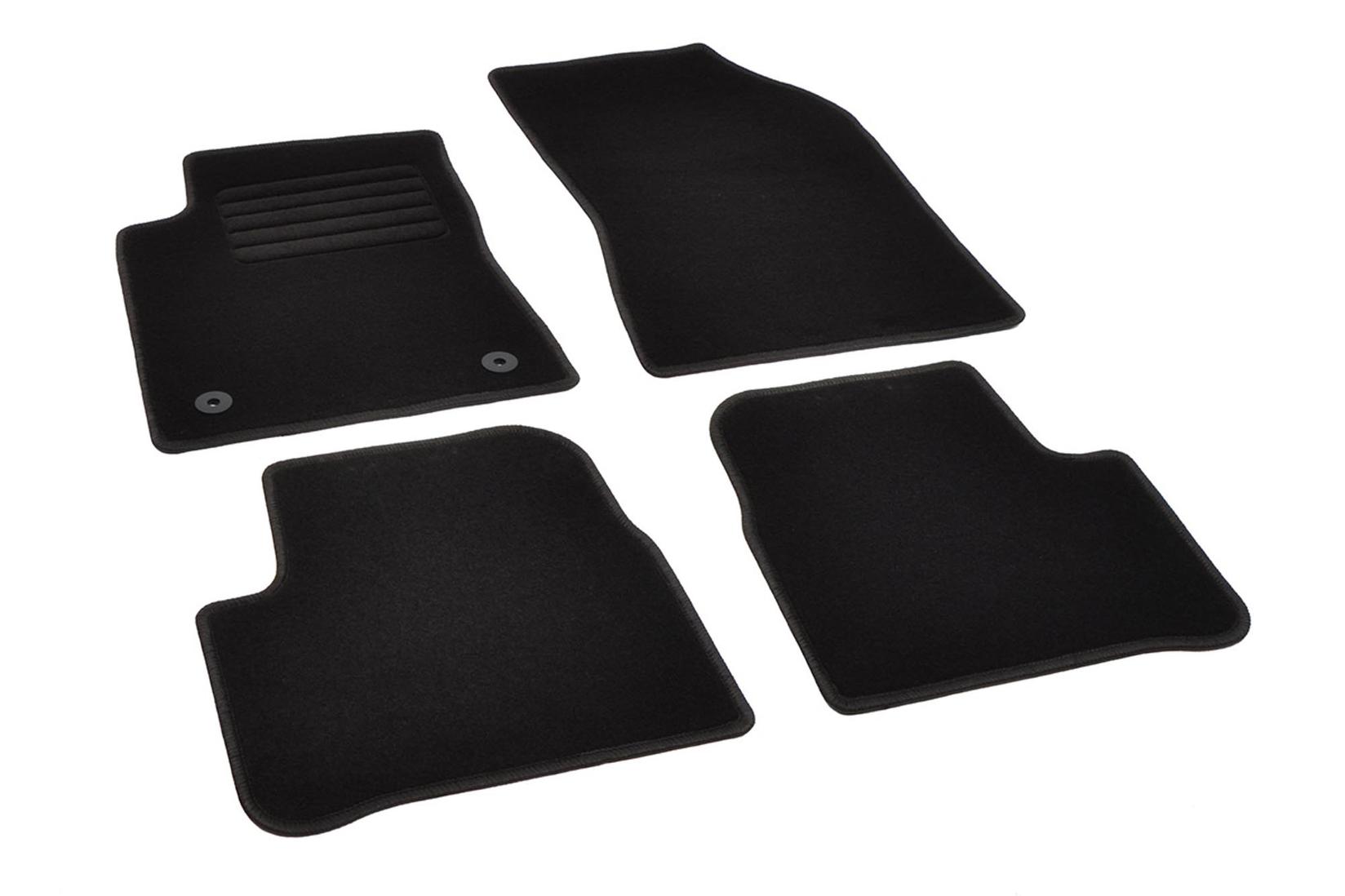 RIGUM Платнени патосници за Citroen C3 по 2016 г., 4 дела, црни