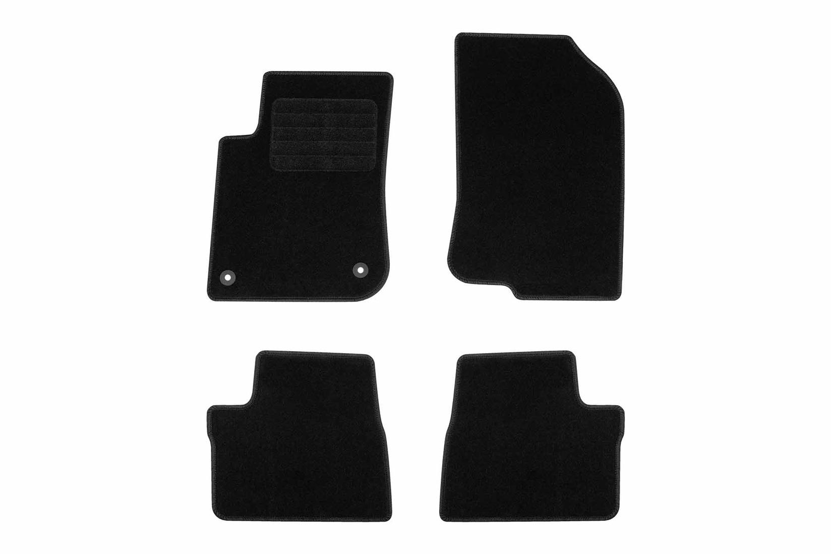 RIGUM Платнени патосници за Peugeot 2008 2013-2020, 4 дела, црни