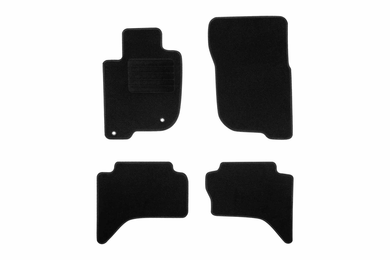 RIGUM Платнени патосници за Mitsubishi L200 2007-2015, 4 дела, црни