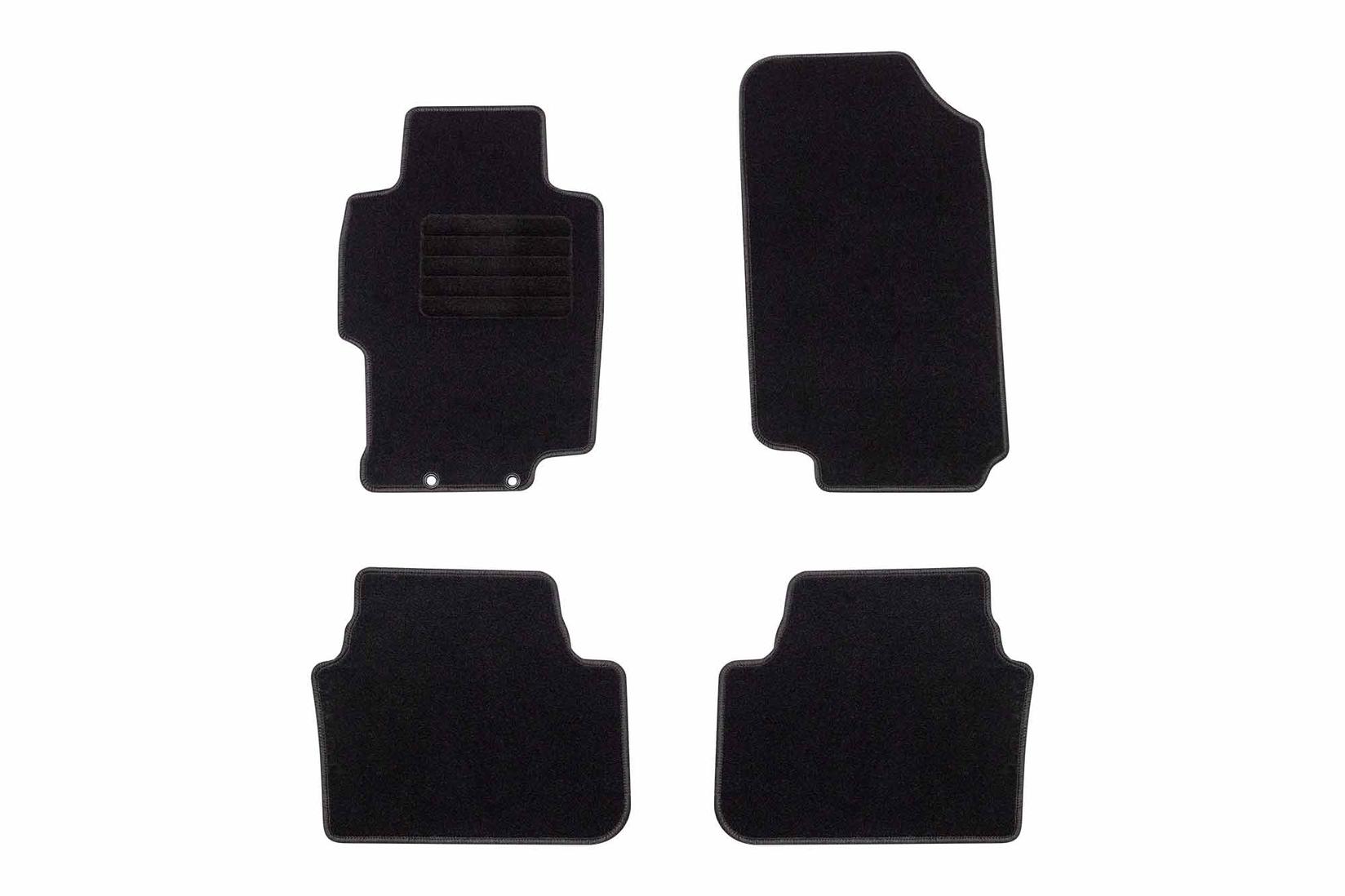 RIGUM Платнени патосници за Honda Accord 2003-2008, 4 дела, црни