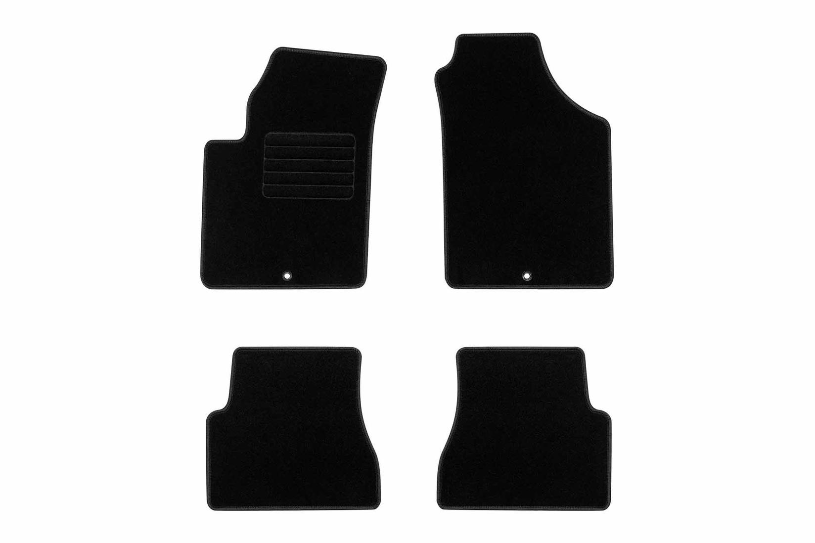 RIGUM Платнени патосници за KIA Picanto 2004-2011, 4 дела, црни