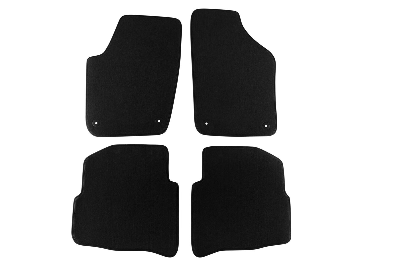 PETEX Платнени патосници за SEAT Ibiza 04/2002 =>/Cordoba 1/2003-05/2008 4 делови црни (B014) Style материјал