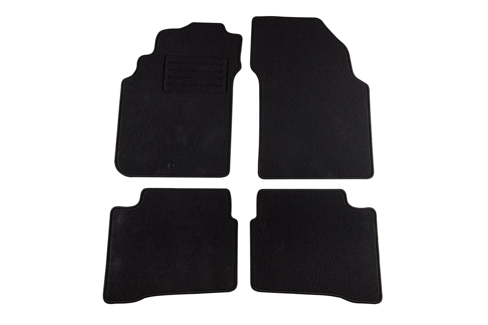 PETEX Платнени патосници за Nissan P11 99-02/traveller 09/1999-02/2002 4 делови црни Rex материјал