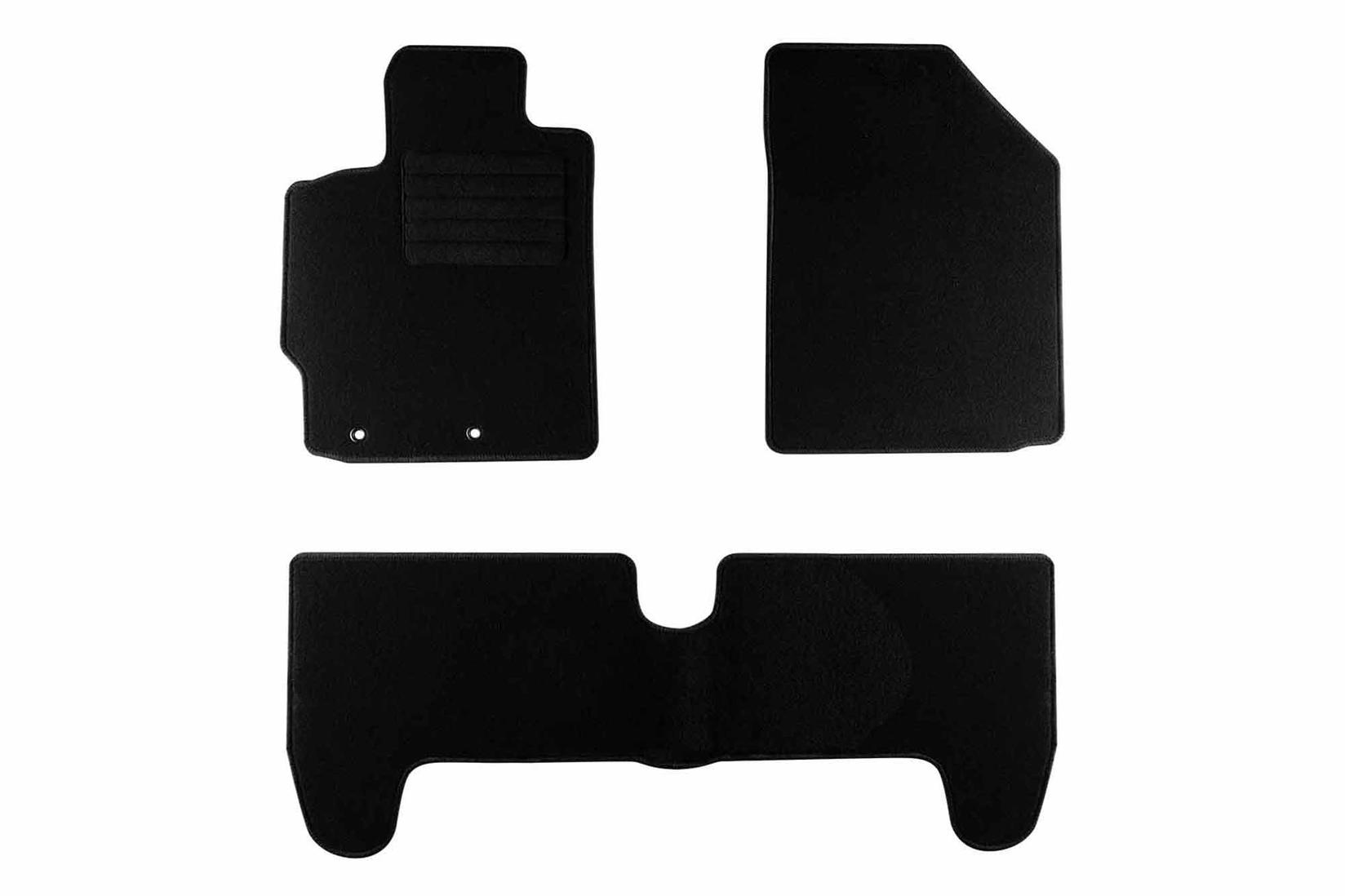 RIGUM Платнени патосници за Toyota Yaris 2006-2012, 4 дела, црни