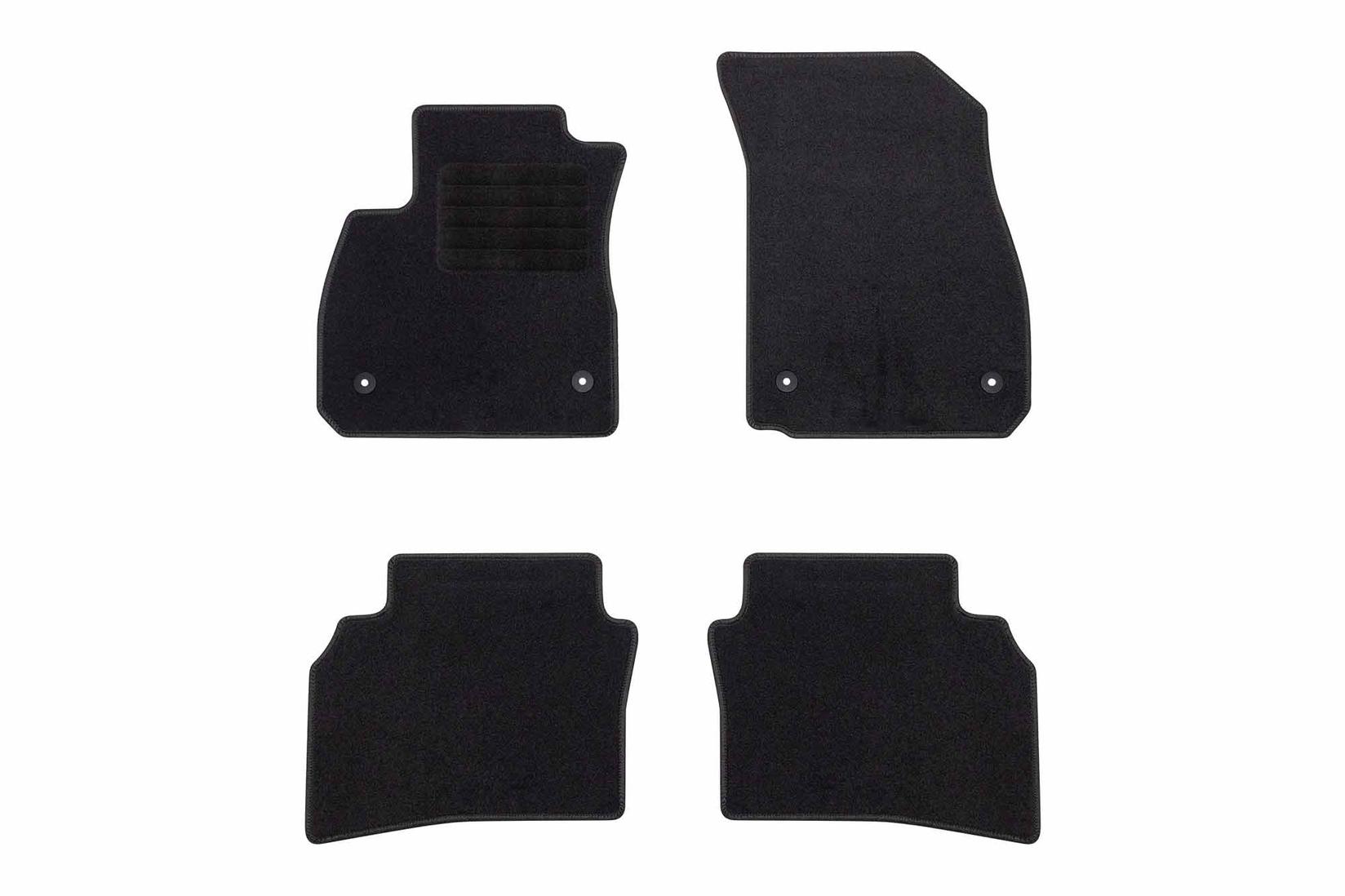 RIGUM Платнени патосници за Opel Insignia по 2017 г., 4 дела, црни