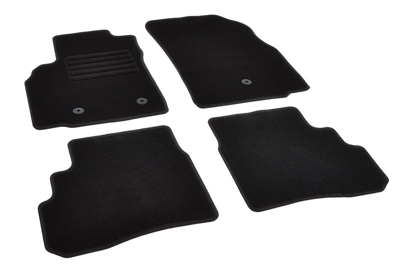 RIGUM Платнени патосници за Opel Karl 2015-2019, 4 дела, црни