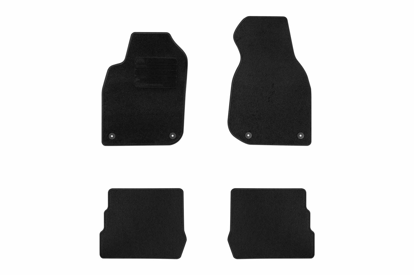 RIGUM Платнени патосници за Audi A6 2000-2004, 4 дела, црни