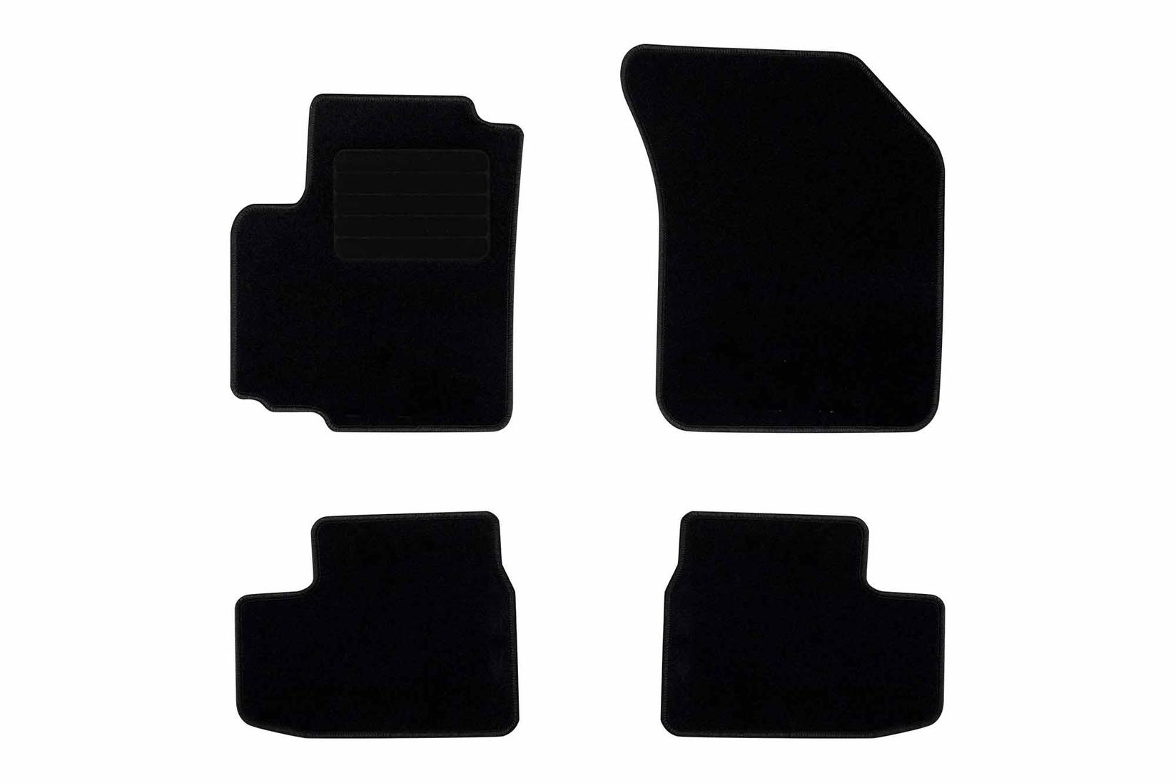 RIGUM Платнени патосници за Opel Agila B 2008-2014, 4 дела, црни