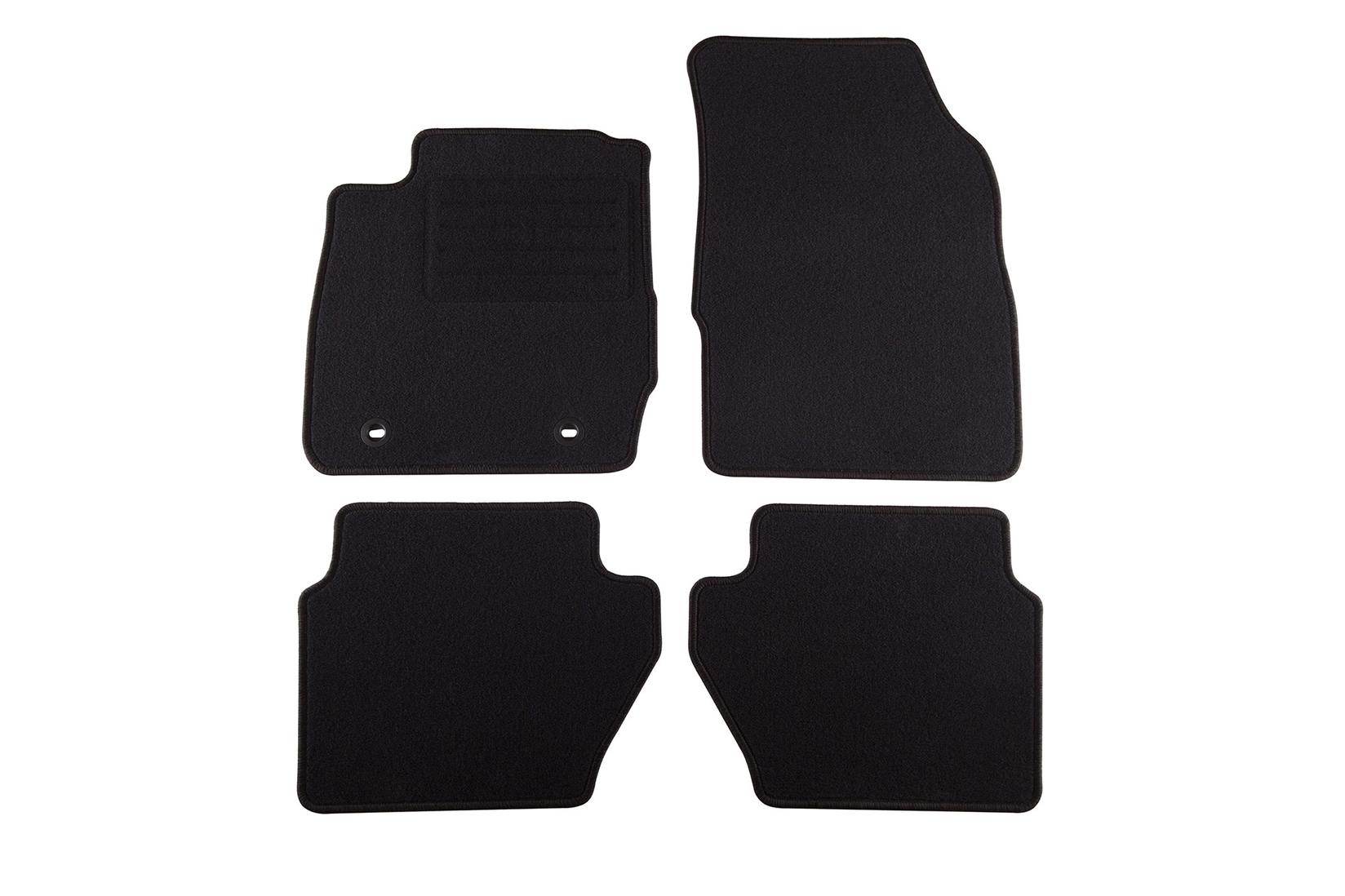 PETEX Платнени патосници за Ford Fiesta 9/2008-1/2011 4 делови црни (B022U) Rex материјал