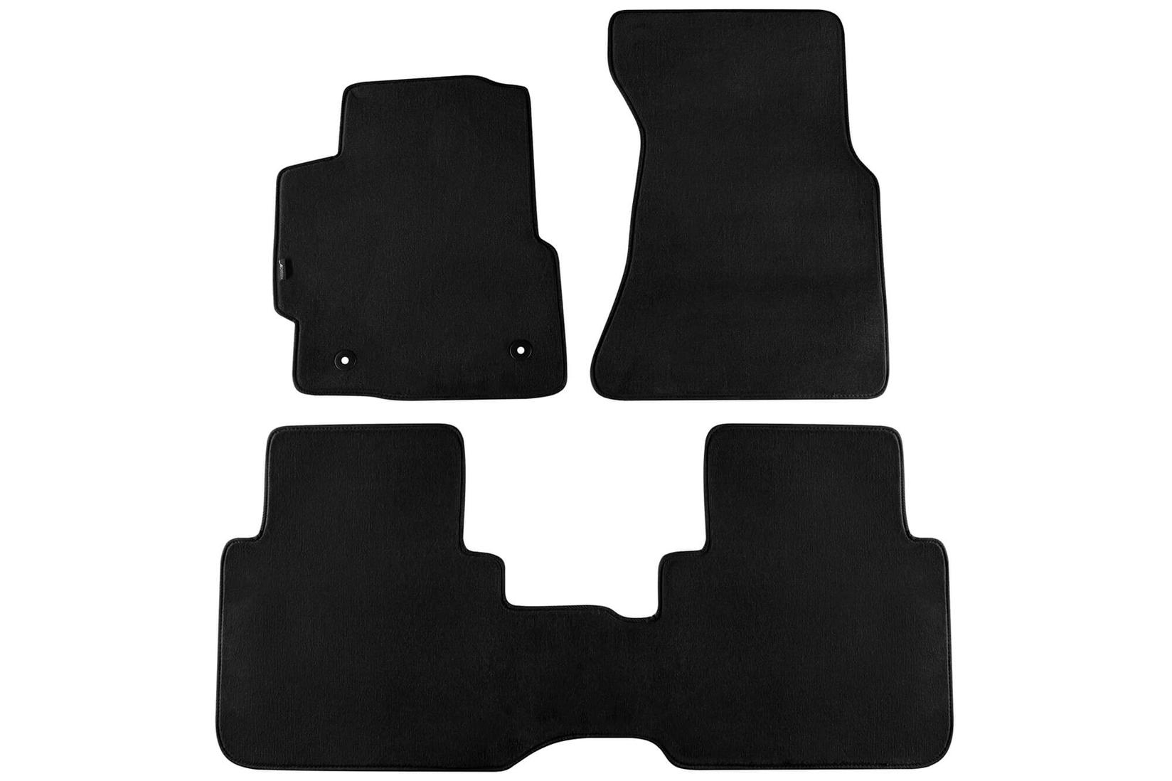 PETEX Платнени патосници за Honda CR-V 1997-2002 со автоматски менувач, 3 дела, црни, STYLE материјал
