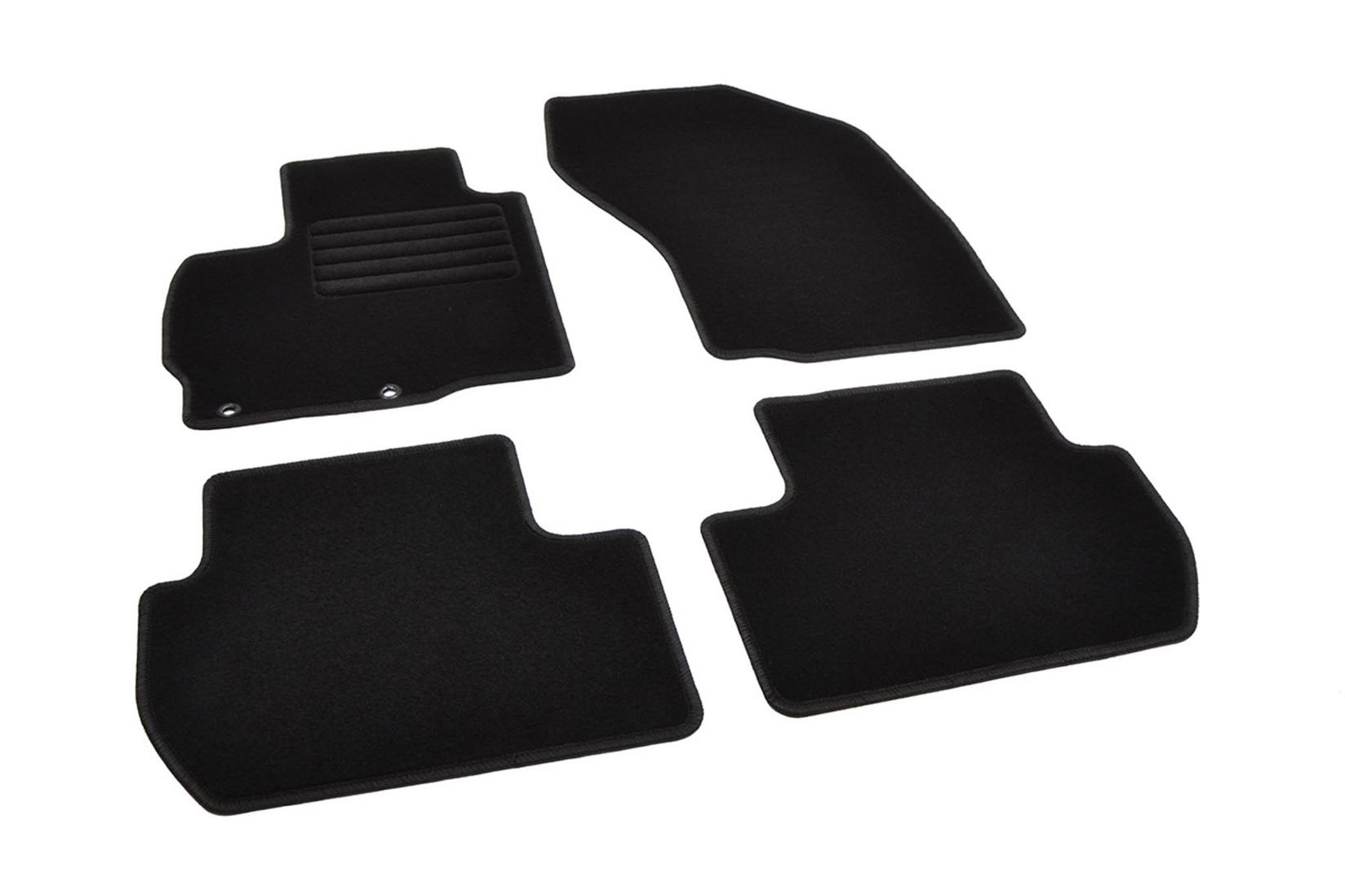 RIGUM Платнени патосници за Mitsubishi Outlander 2007-2015, 4 дела, црни