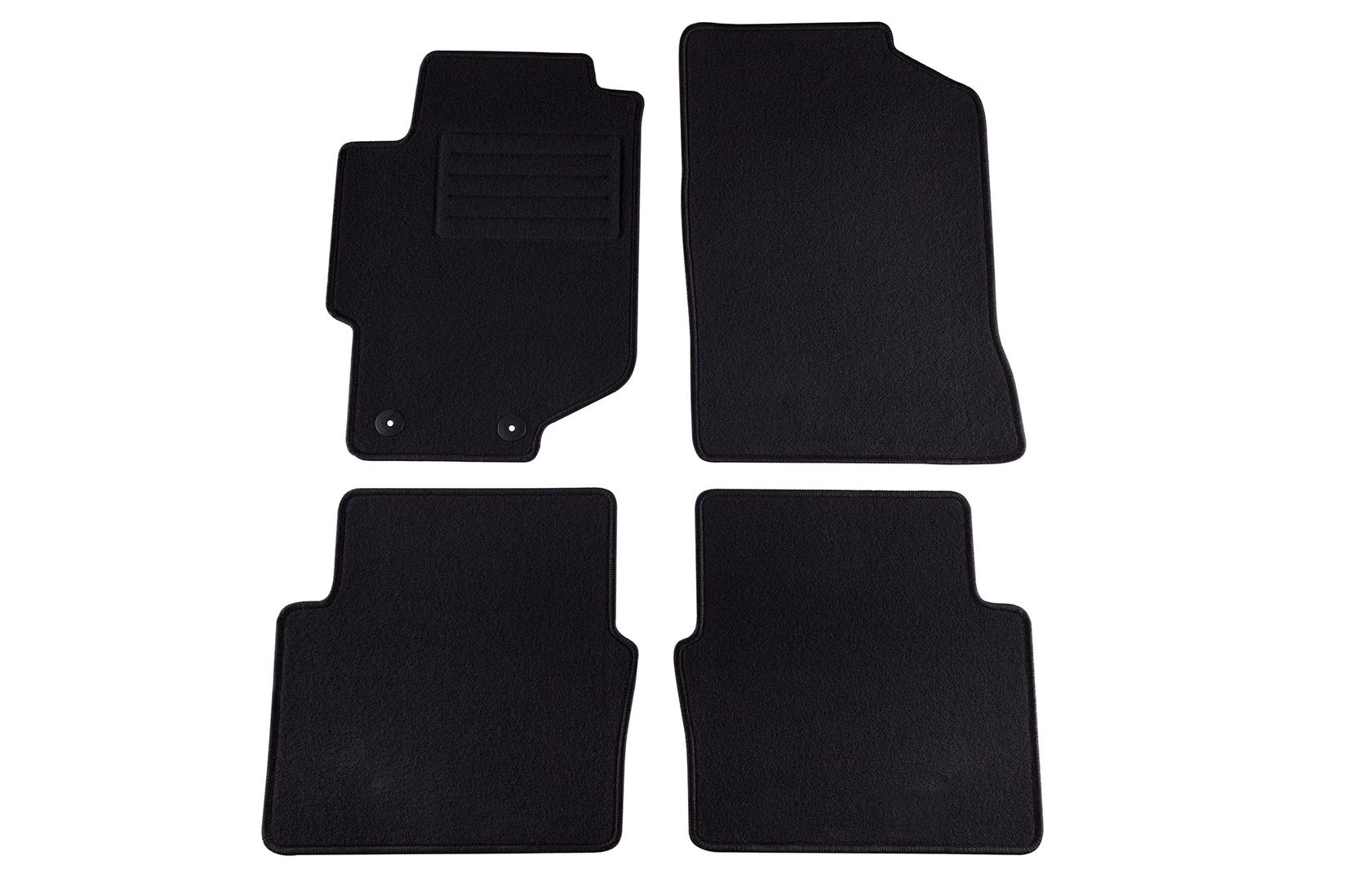 PETEX Платнени патосници за Honda Accord седан 10/1998-12/2002 4 делови црни Rex материјал