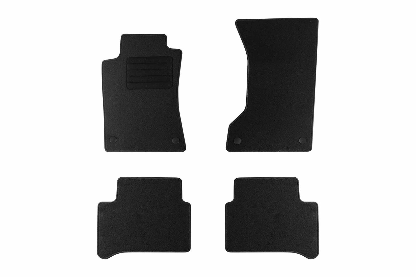 RIGUM Платнени патосници за Mercedes E класа W211 4x4 2002-2009, 4 дела, црни