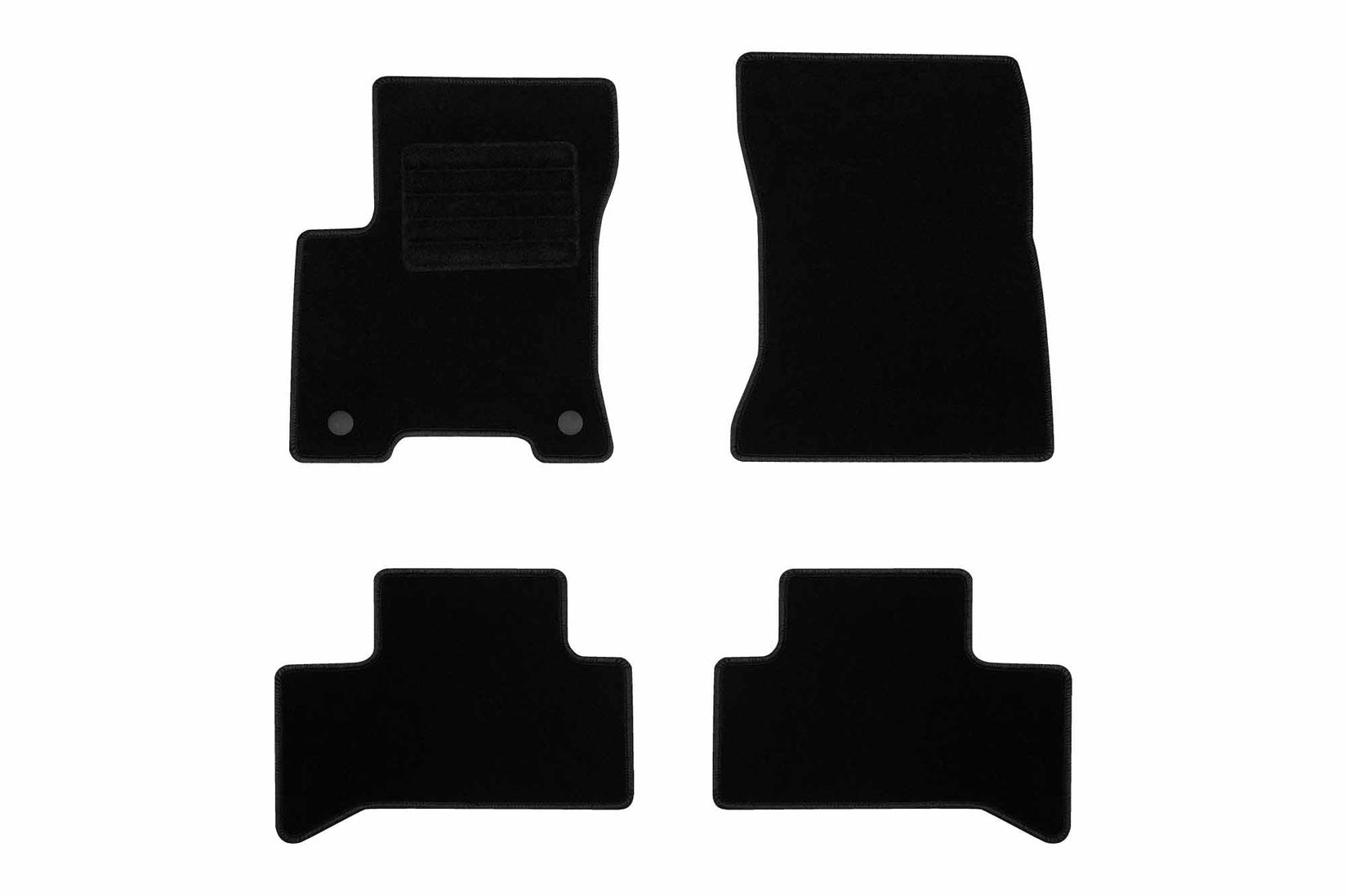 RIGUM Платнени патосници за Mercedes EQA по 2022 г. , 4 дела, црни