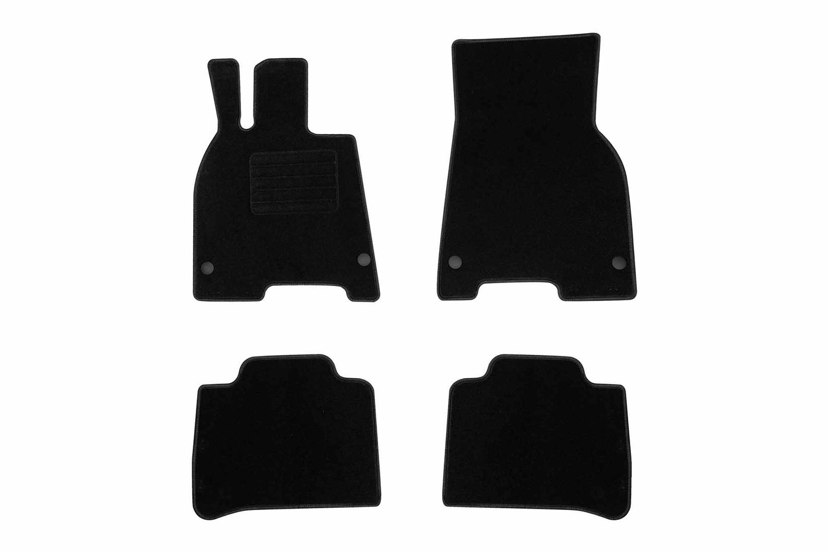 RIGUM Платнени патосници за Mercedes EQS по 2022 г., 4 дела, црни