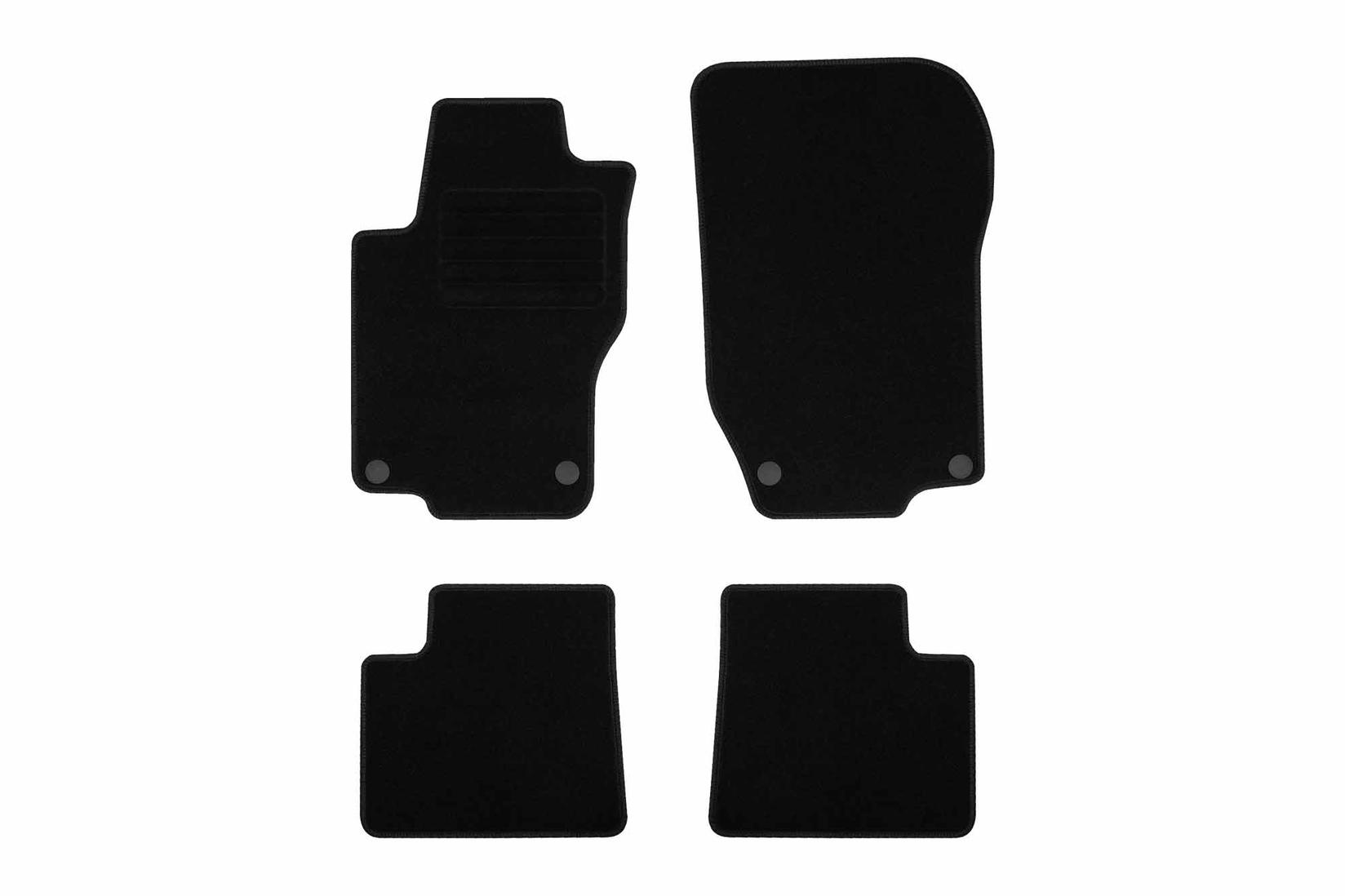 RIGUM Платнени патосници за Mercedes GL X164 2006-2012, 4 дела, црни