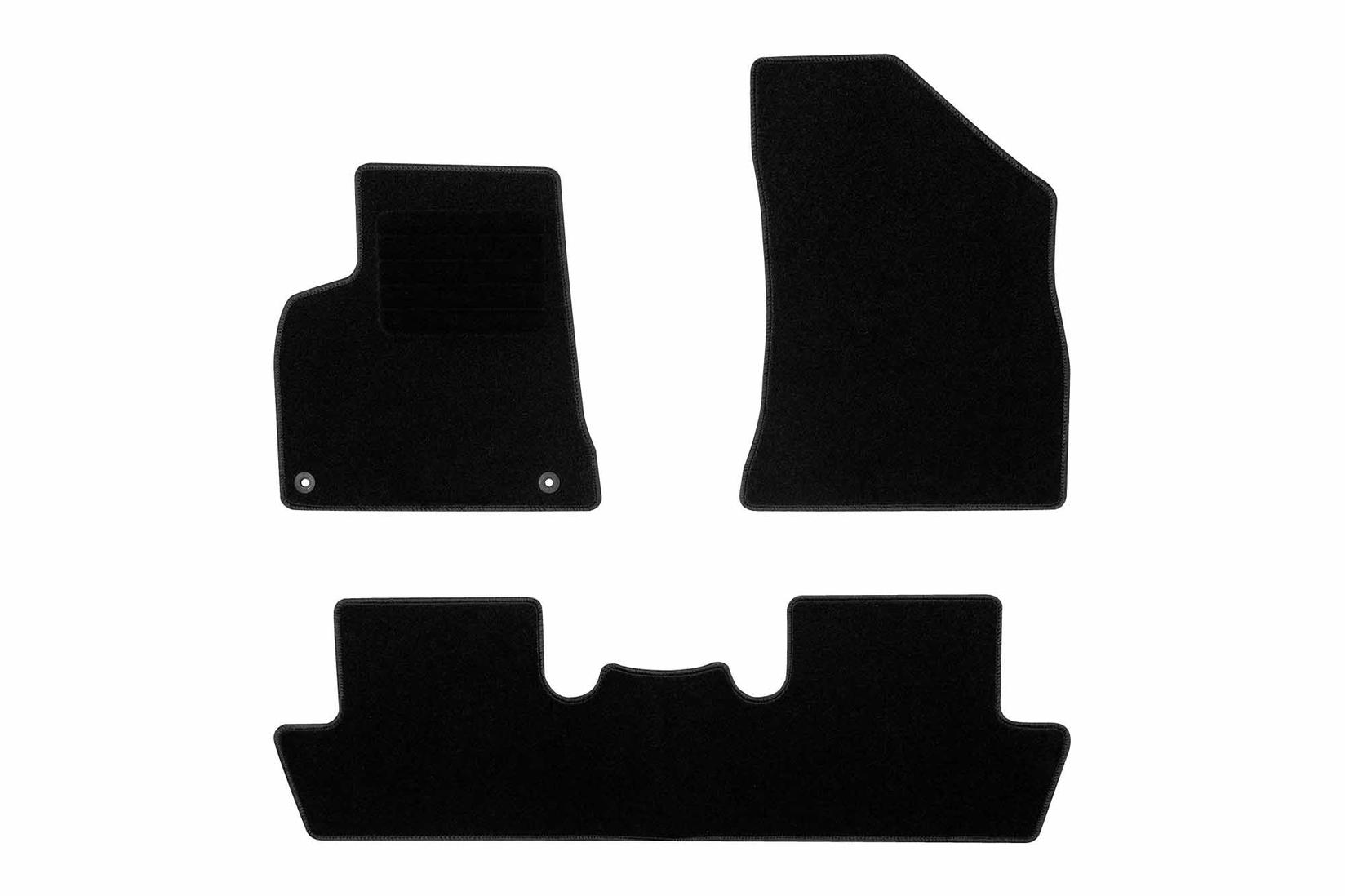 RIGUM Платнени патосници за Peugeot 5008 2010-2017, 4 дела, црни