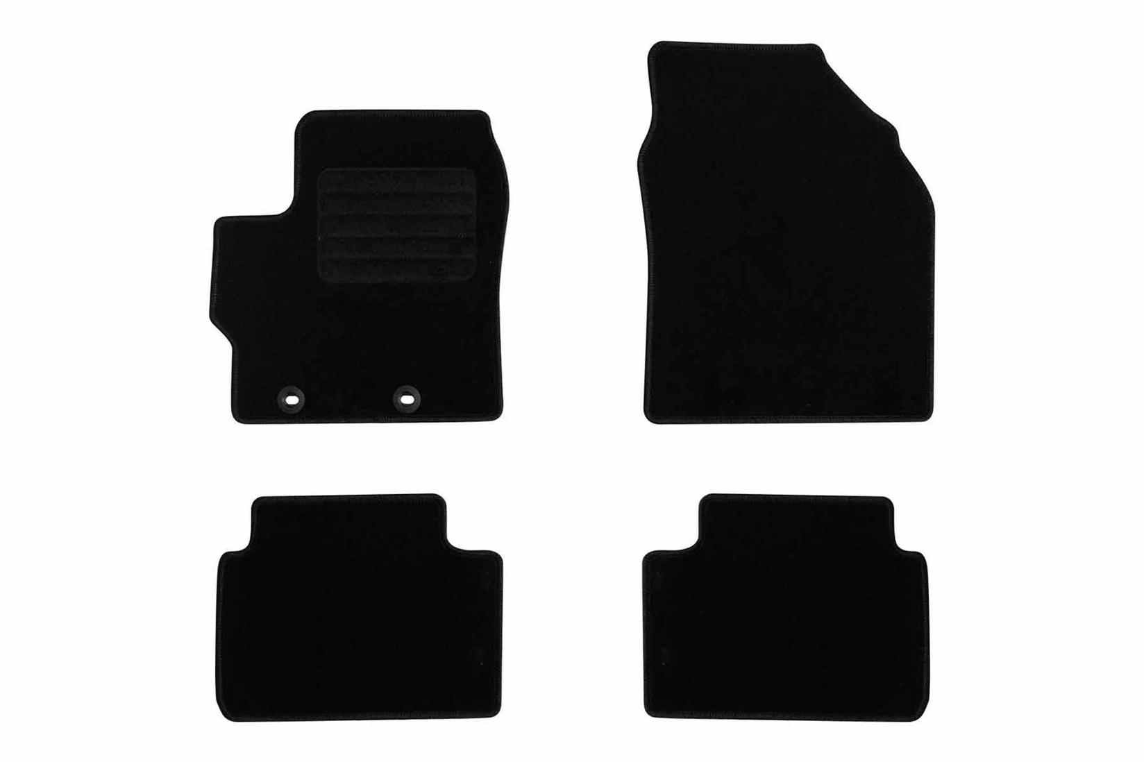 RIGUM Платнени патосници за Mazda 2 Hybrid по 2022 г., 4 дела, црни