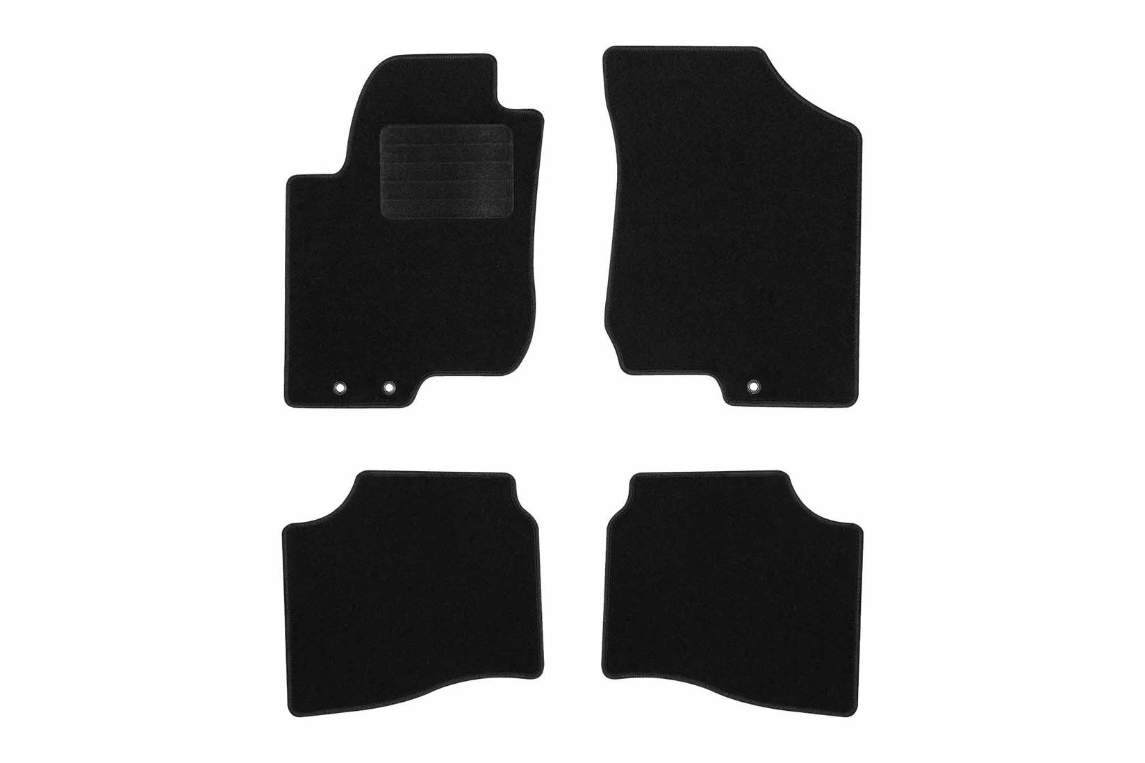 RIGUM Платнени патосници за Hyundai I30 2007-2012, 4 дела, црни