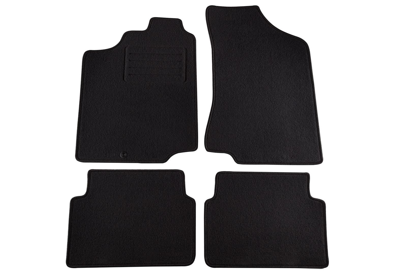 PETEX Платнени патосници за VW Passat 1988-1996 4 делови црни (B001) Rex материјал