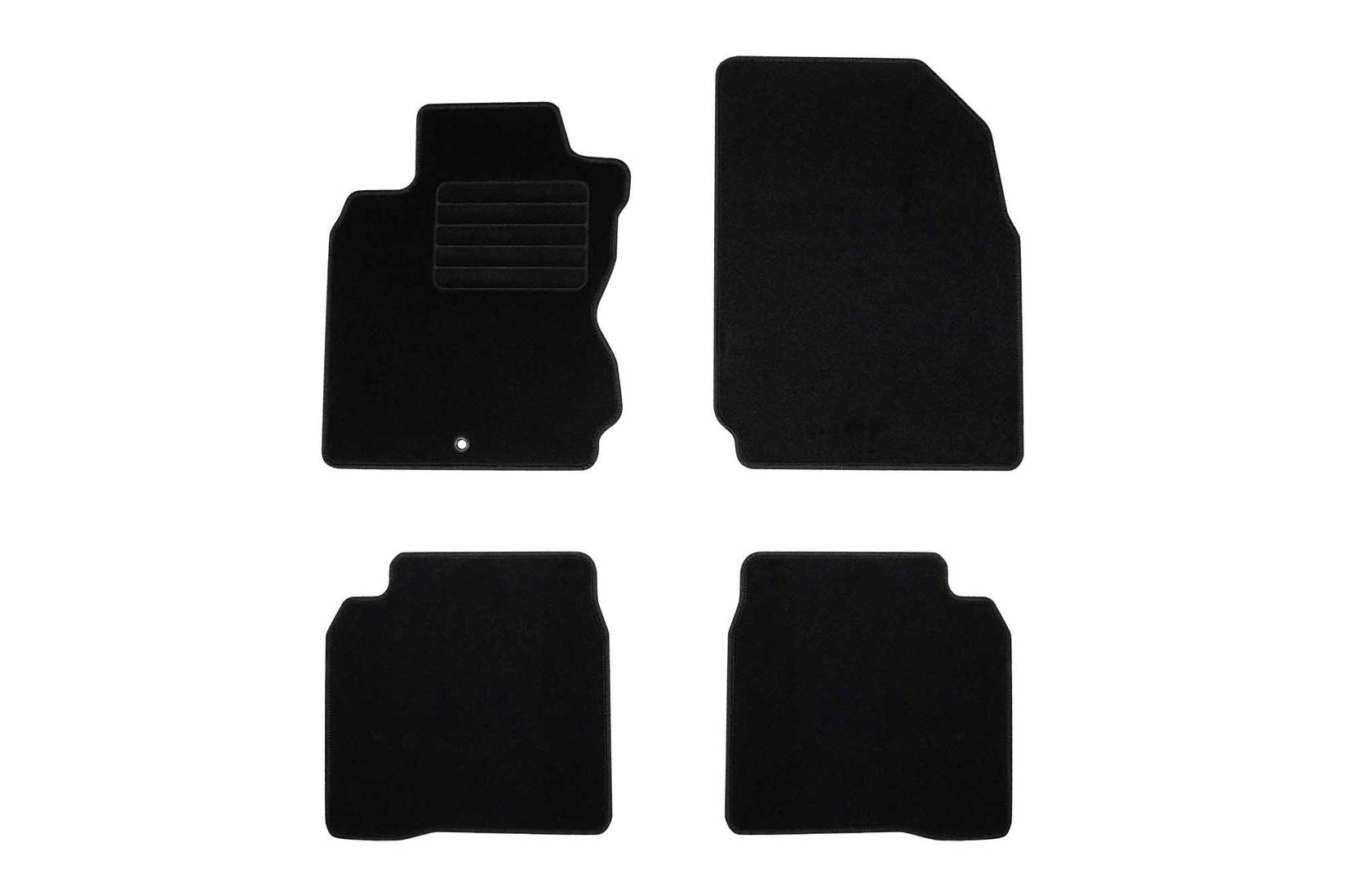 RIGUM Платнени патосници за Nissan Note 2006-2013, 4 дела, црни