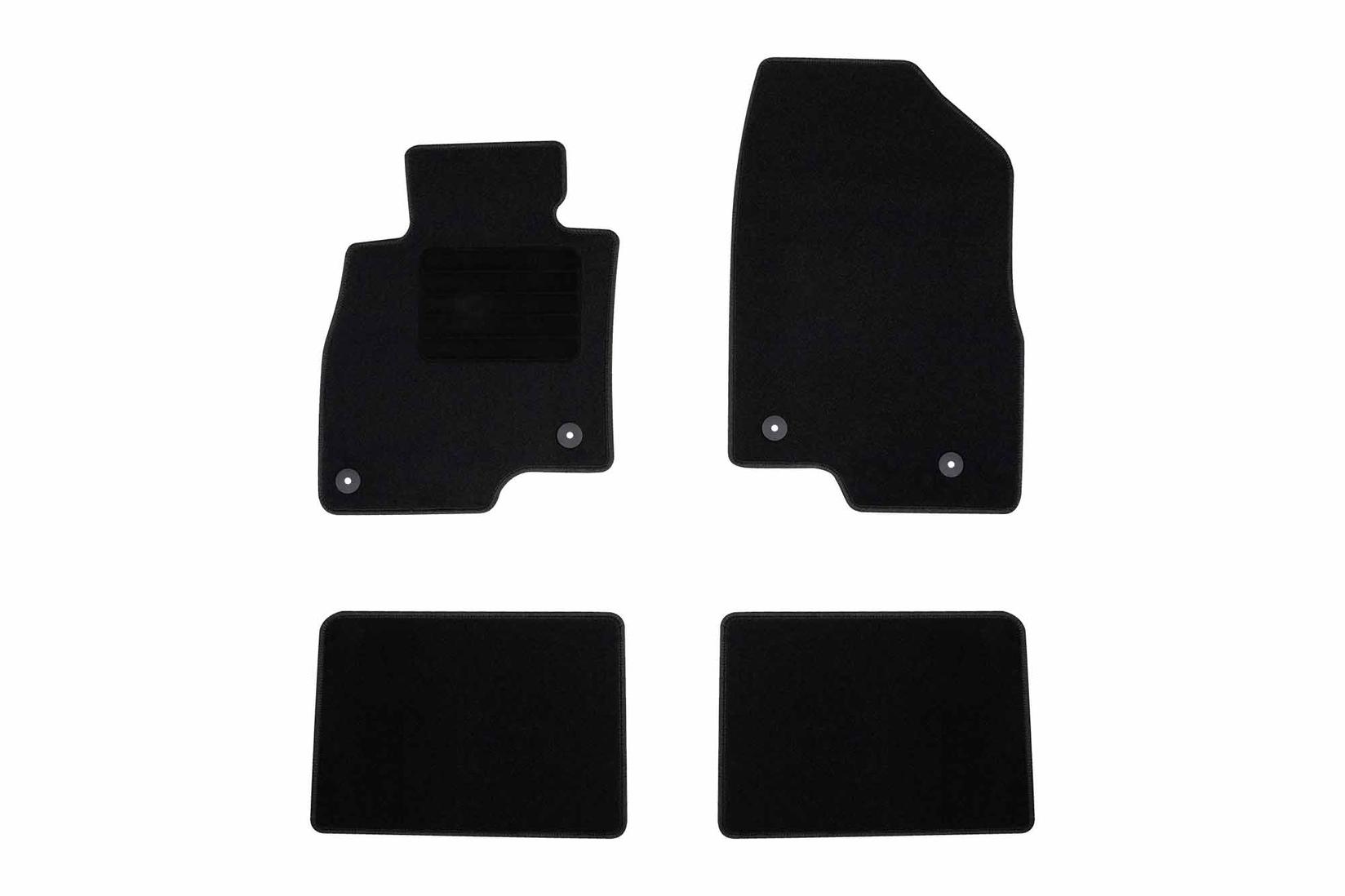 RIGUM Платнени патосници за Mazda 6 Sedan 2012-2016, 4 дела, црни