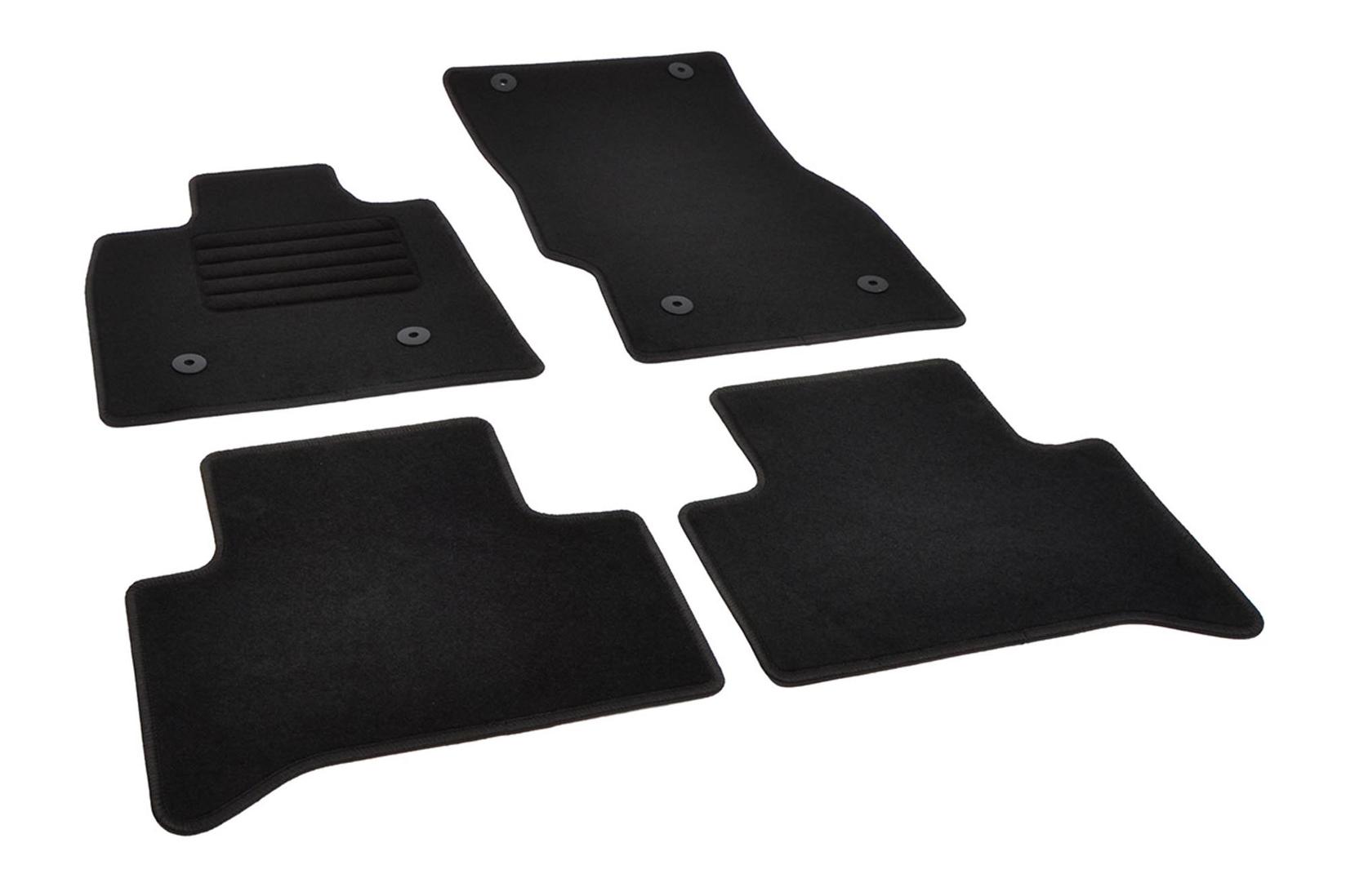 RIGUM Платнени патосници за Alfa Romeo Stelvio по 2016 г., 4 дела, црни