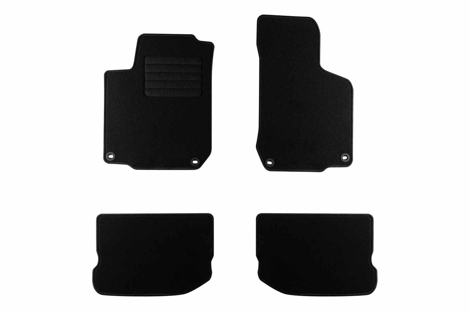 RIGUM Платнени патосници за Skoda Octavia 1997-2005, 4 дела, црни