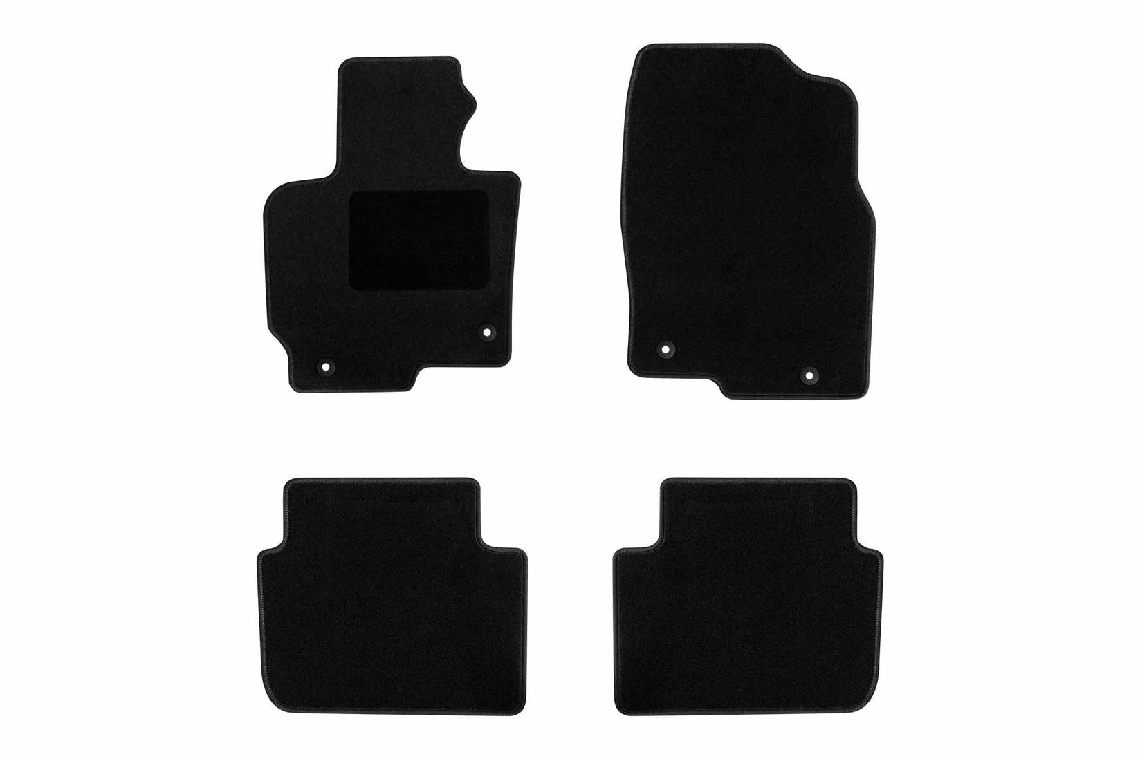 RIGUM Платнени патосници за Mazda Cx-5 2012-2017, 4 дела, црни