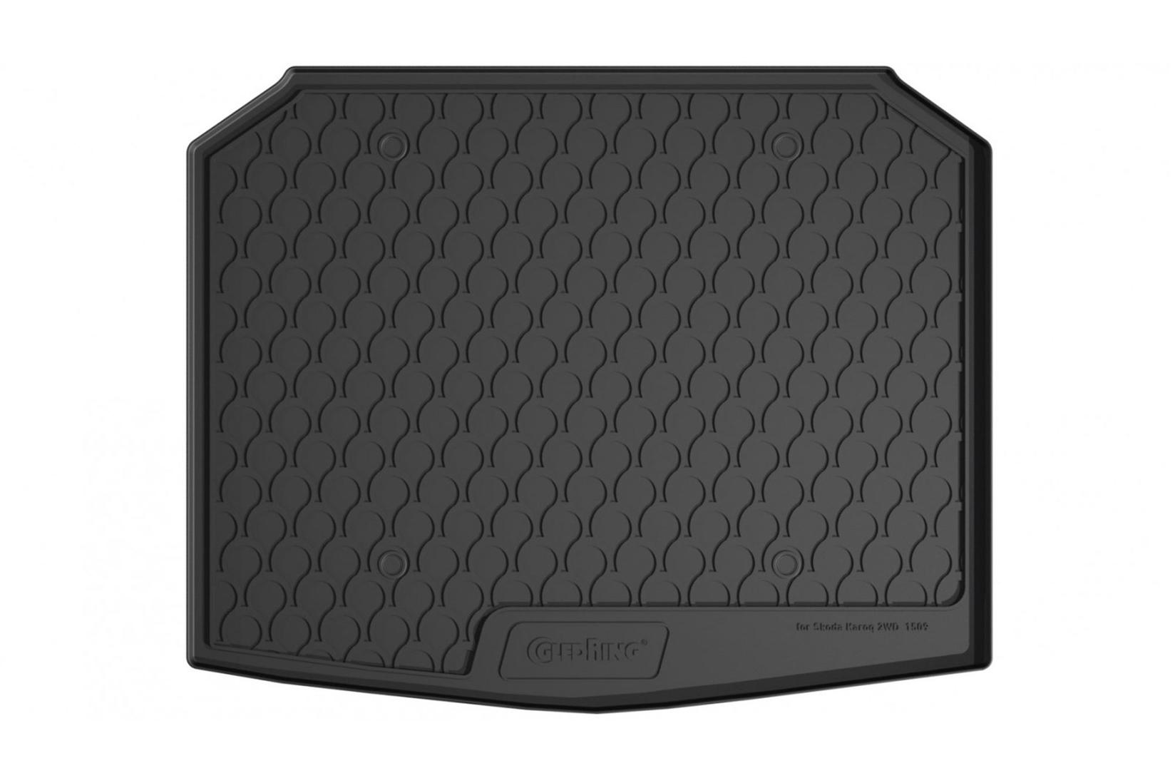 GLEDRING Гумена Патосница за багажник за SKODA Karoq по 2017 г. во  долна положба на багажникот и мала резервна гума