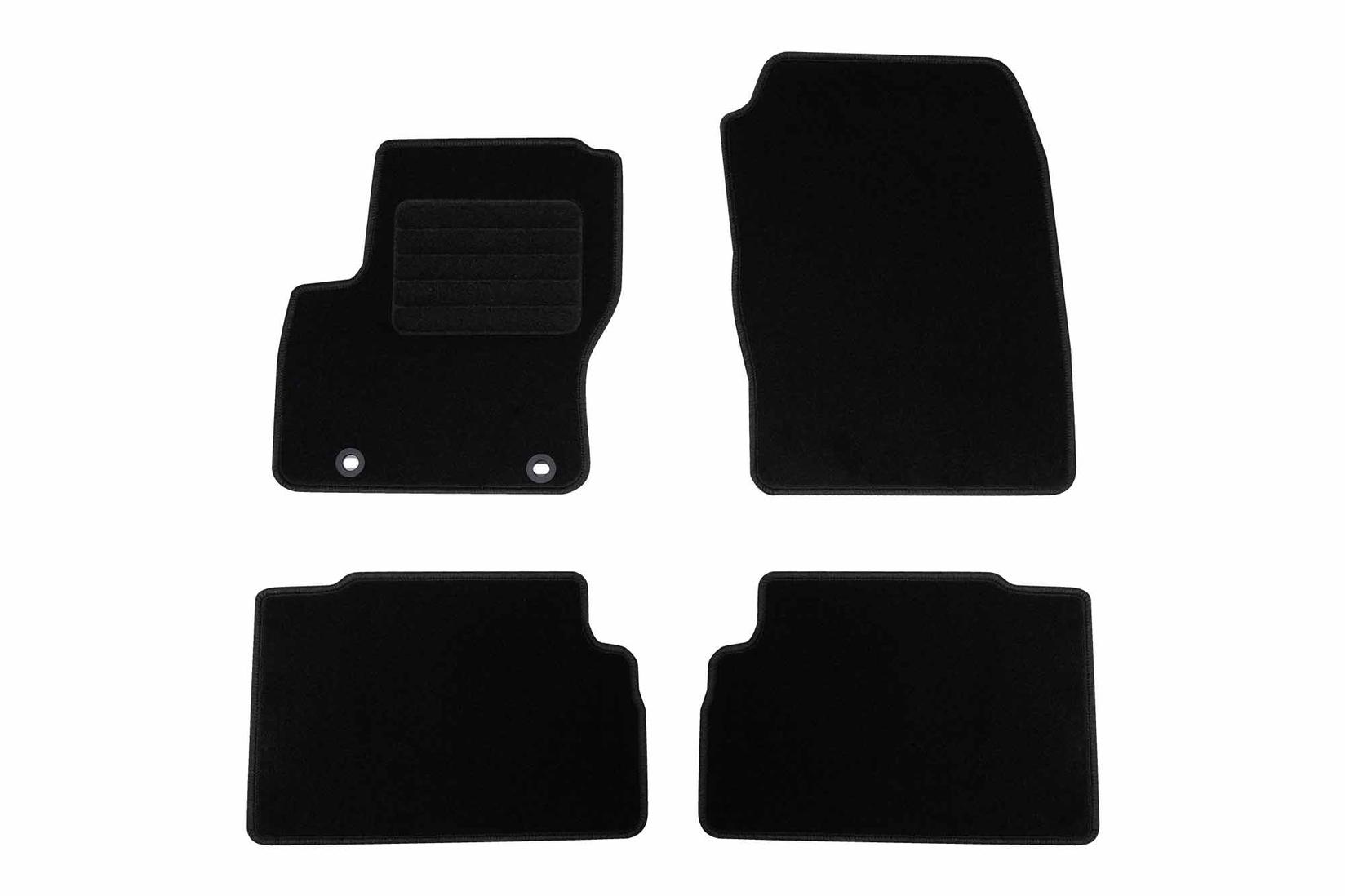 RIGUM Платнени патосници за Ford C-max 2011-2012, 4 дела, црни