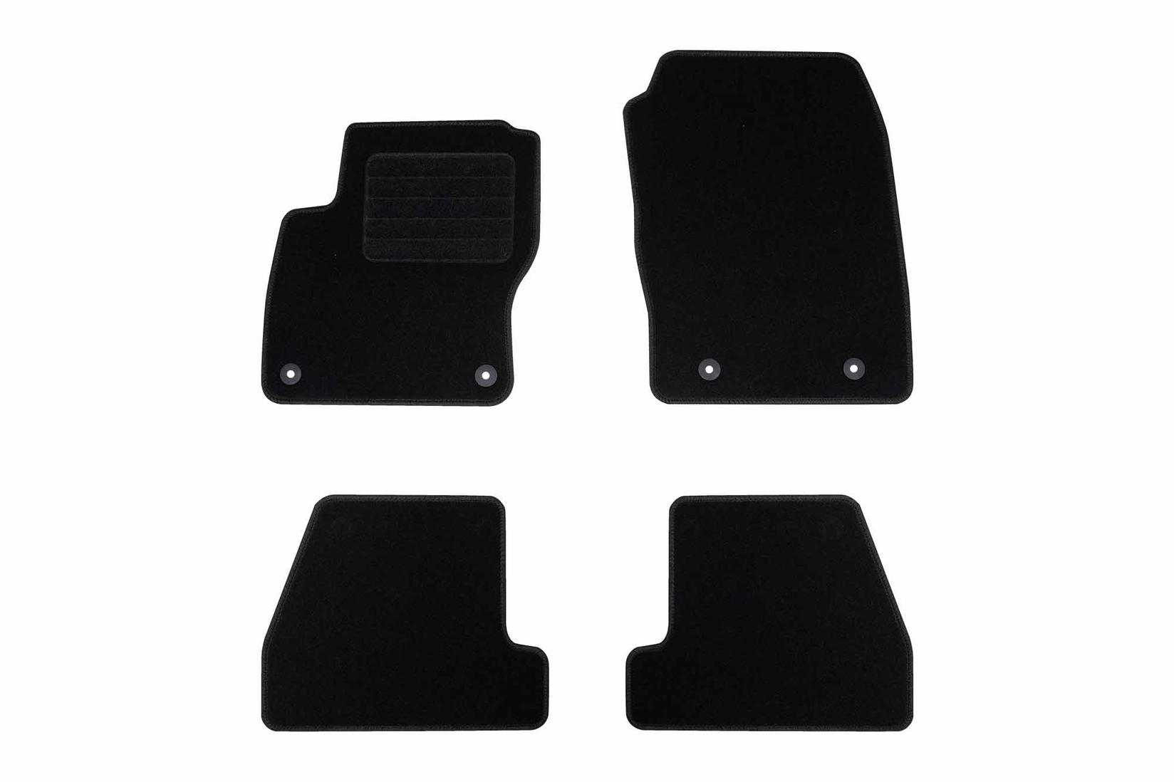 RIGUM Платнени патосници за Ford Focus 2015-2018, 4 дела, црни