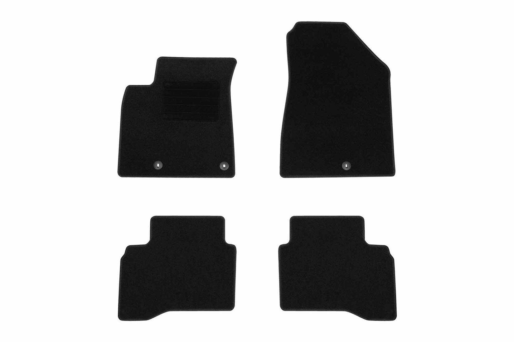 RIGUM Платнени патосници за KIA Niro по 2016 г., 4 дела, црни