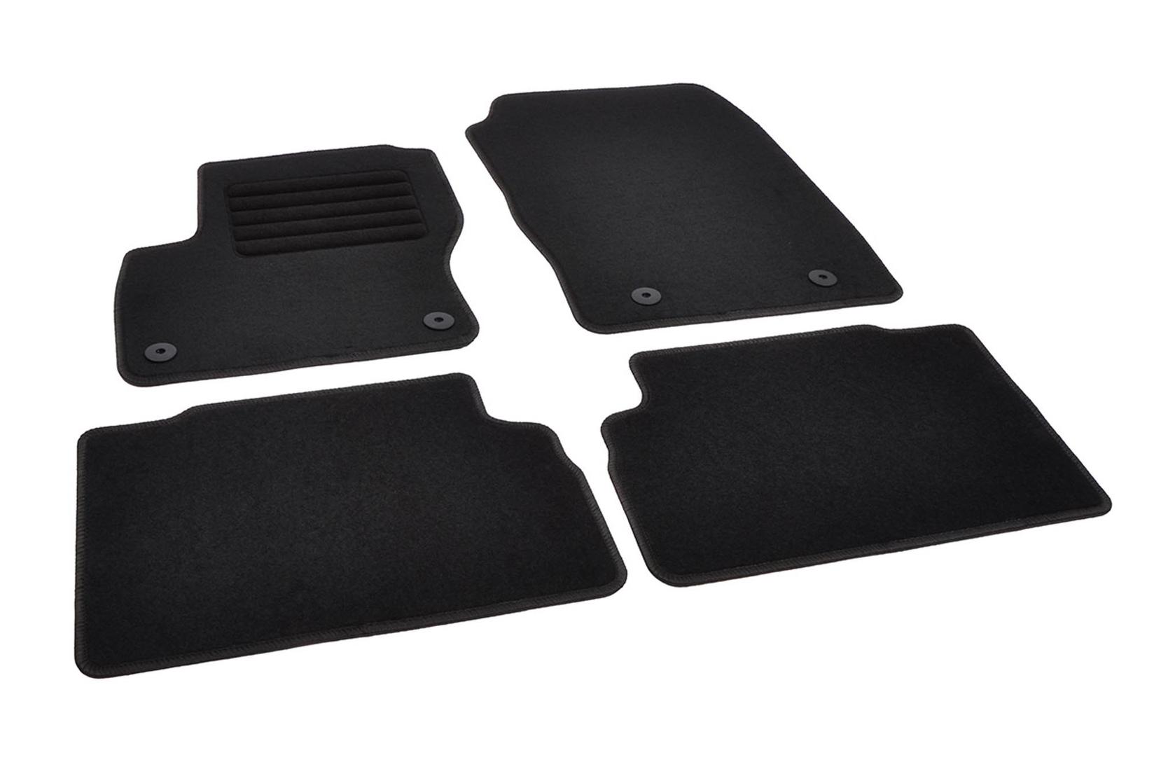 RIGUM Платнени патосници за Ford C-max 2015-2019, 4 дела, црни