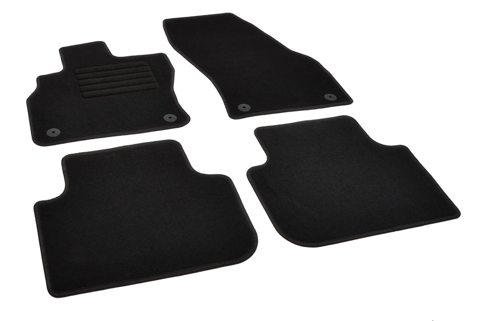 RIGUM Платнени патосници за Audi Q3 по 2019 г., 4 дела, црни