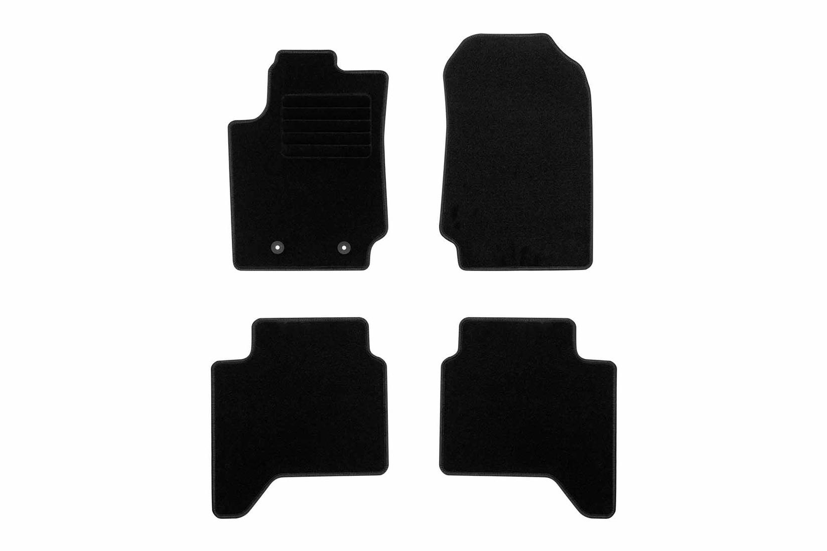 RIGUM Платнени патосници за Ford Ranger 2012-2016, 4 дела, црни