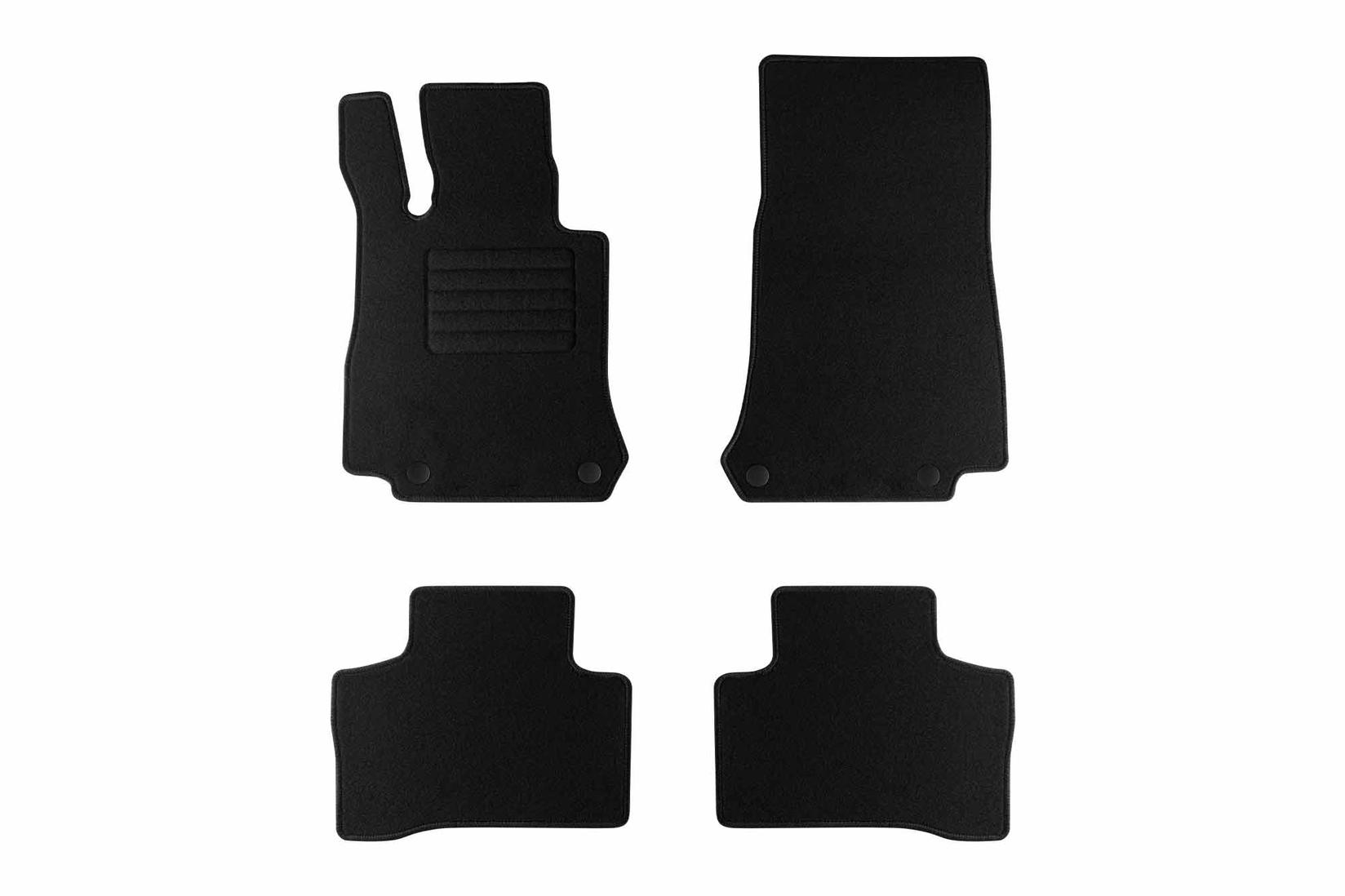 RIGUM Платнени патосници за Mercedes EQC по 2019 г., 4 дела, црни