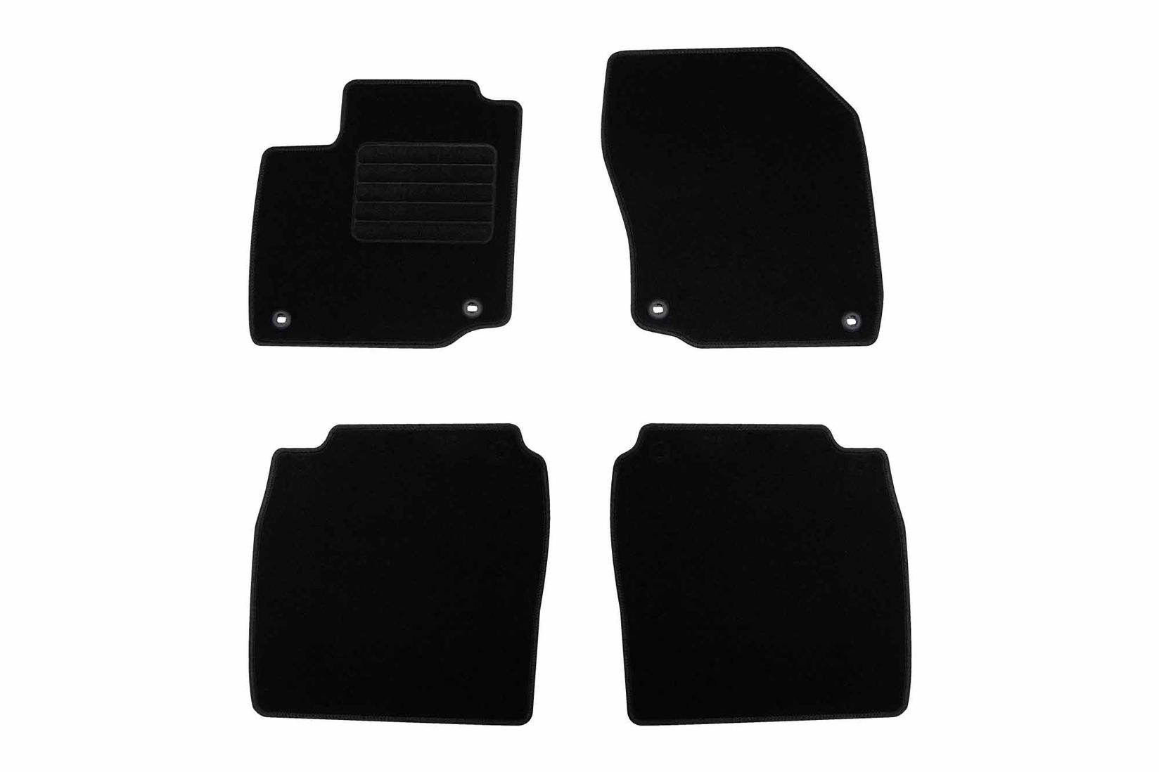 RIGUM Платнени патосници за Honda Civic Хечбек Бензин 2012-2017, 4 дела, црни