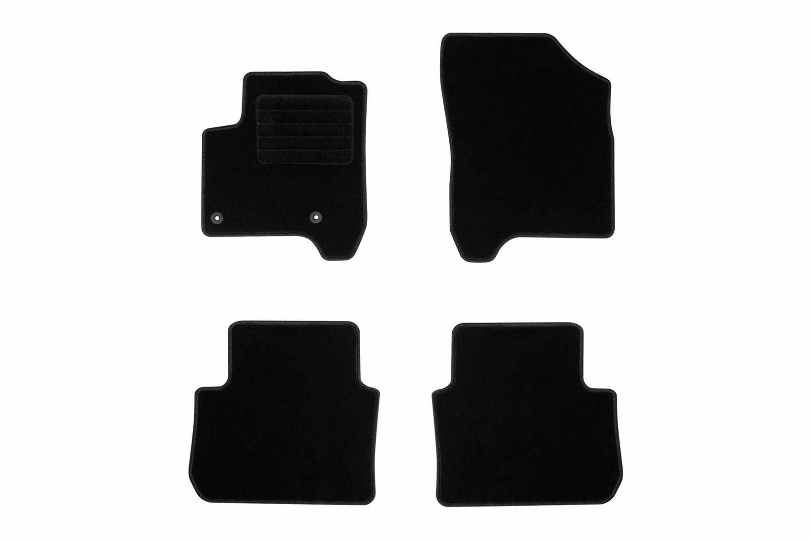 RIGUM Платнени патосници за Citroen C3 Picasso 2009-2017, 4 дела, црни