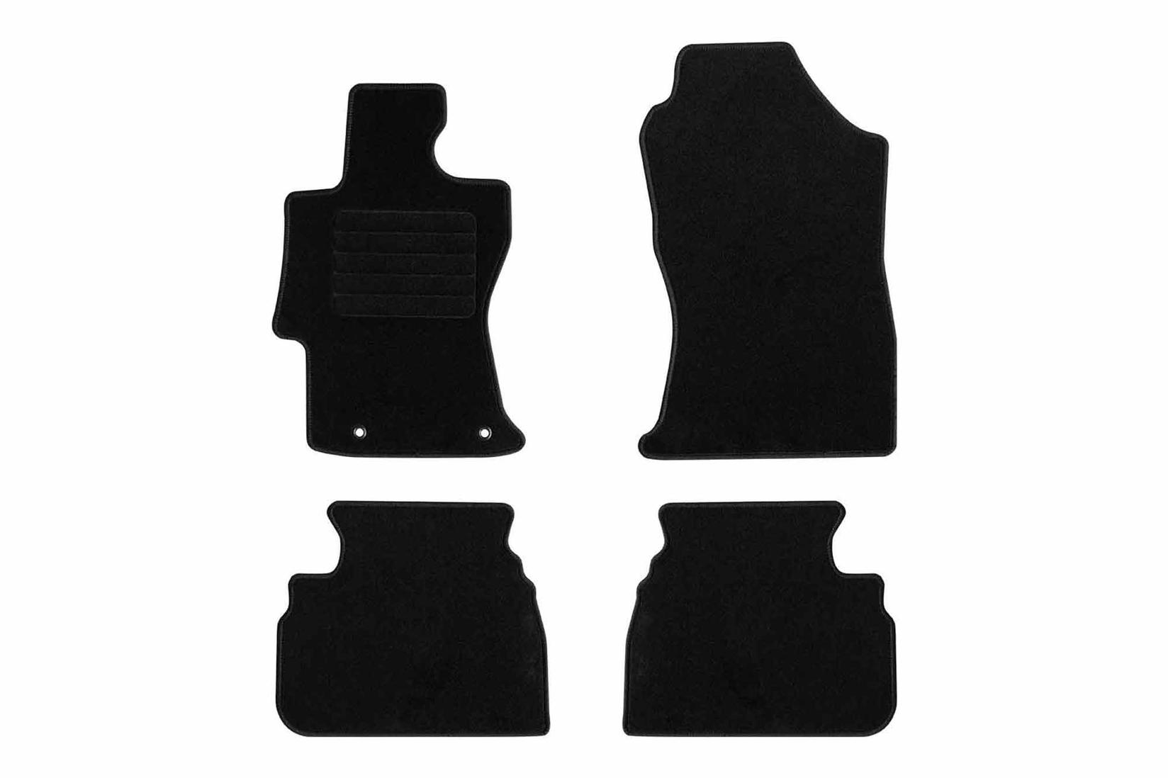 RIGUM Платнени патосници за Subaru Impreza по 2018 г., 4 дела, црни