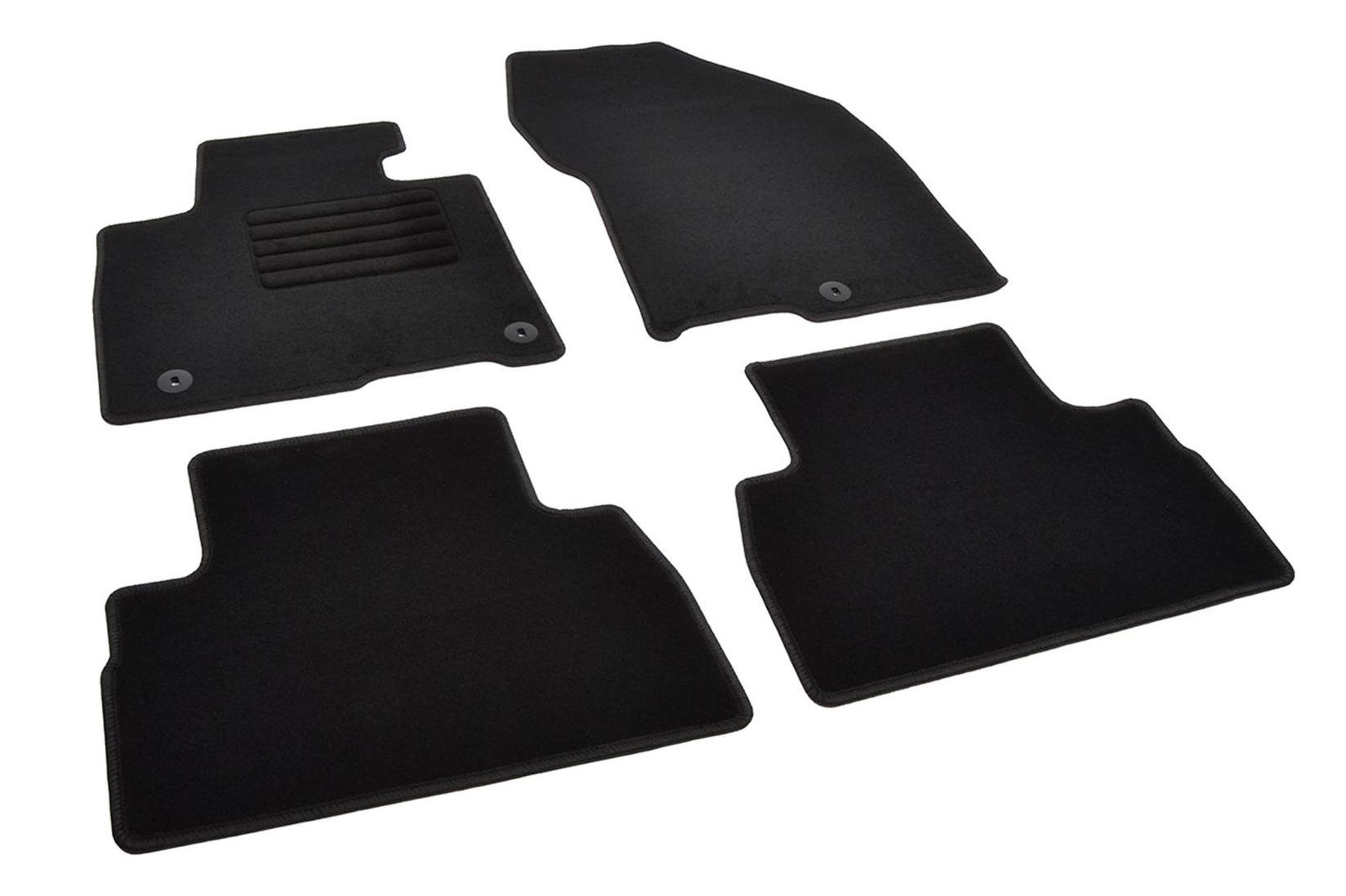 RIGUM Платнени патосници за Hyundai Santa Fe 2018-2021, 4 дела, црни