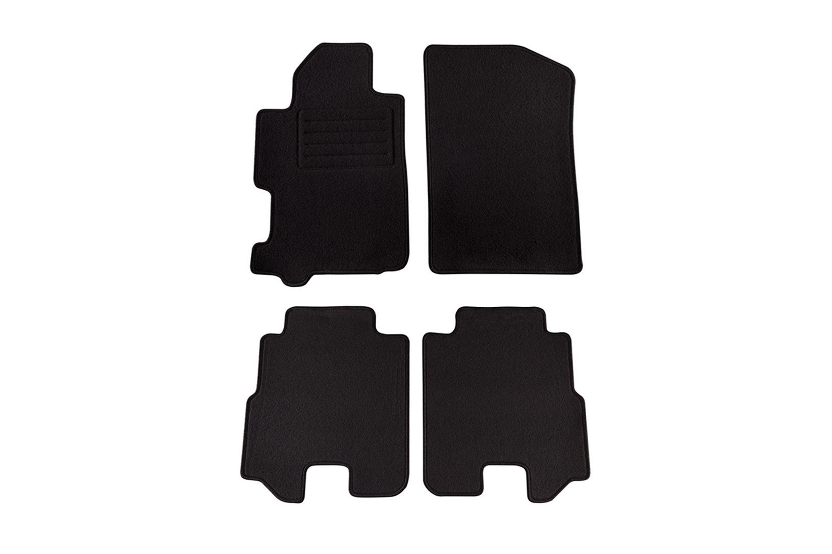 PETEX Платнени патосници за Honda FR-V 12/2004-2009 6 делови црни (KL08) Rex материјал