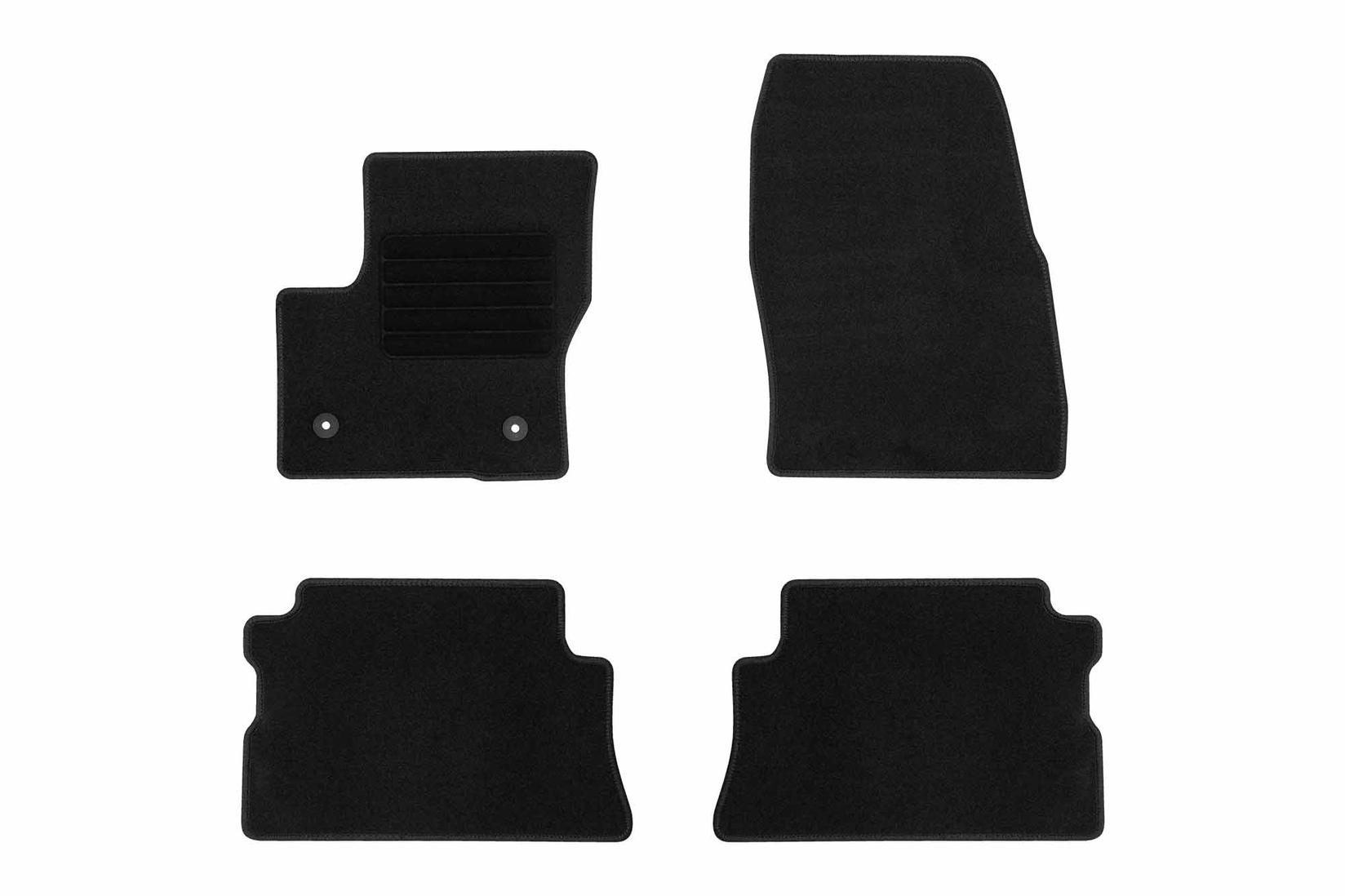 RIGUM Платнени патосници за Ford Kuga 2013-2015, 4 дела, црни