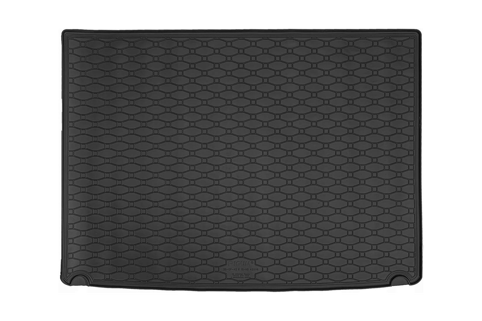 RIGUM Гумена Патосница за багажник за Opel Astra K хечбек по 2015 г., со резервна гума