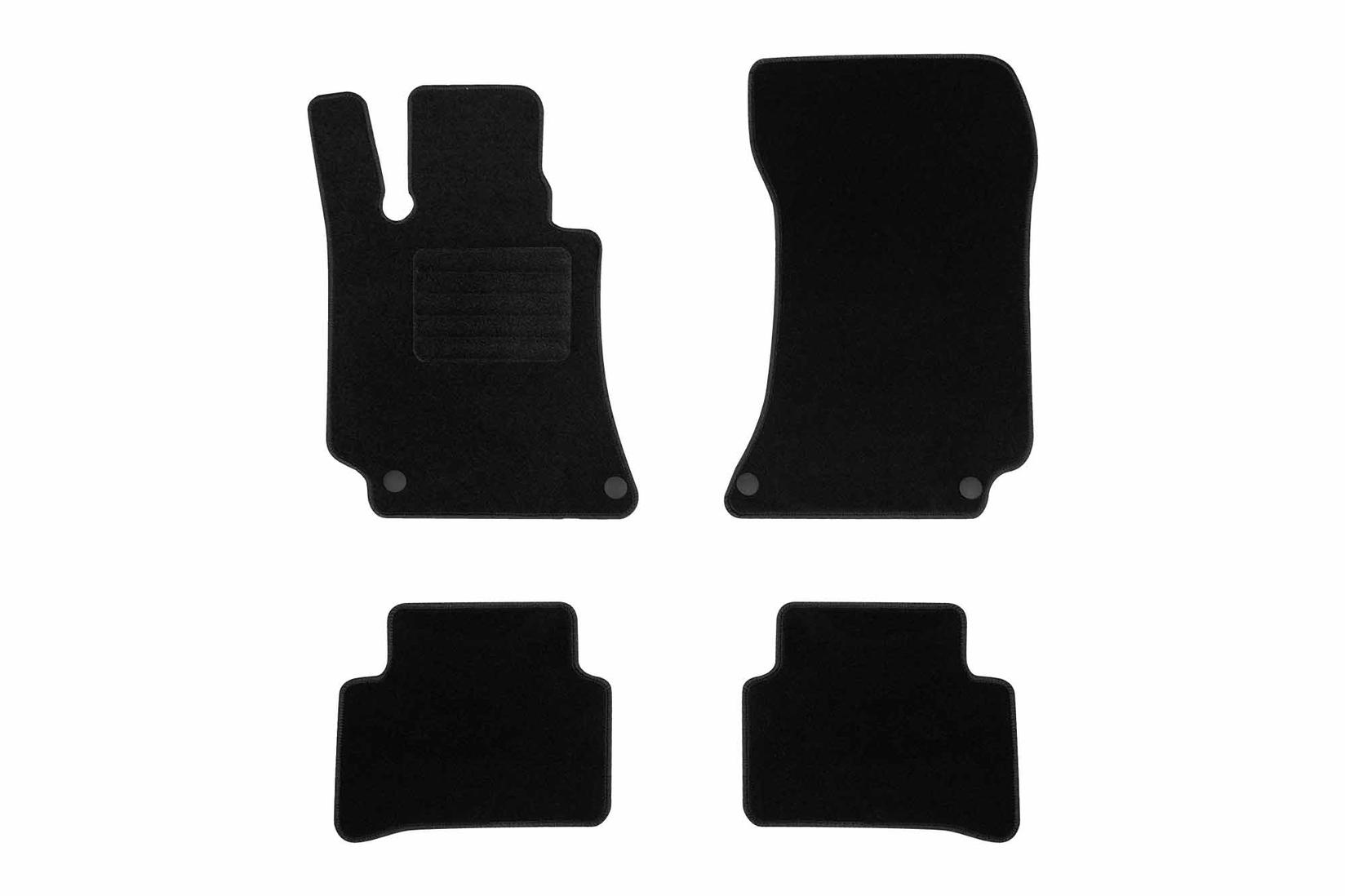 RIGUM Платнени патосници за Mercedes E класа W212 2009-2016, 4 дела, црни