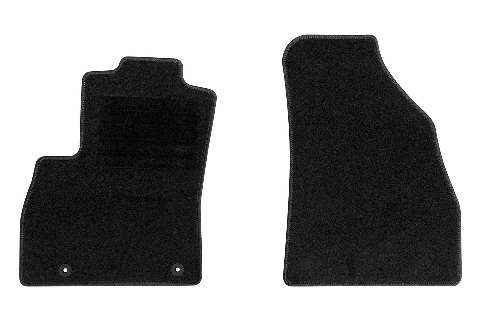 RIGUM Платнени патосници за Citroen Nemo 2008-2015, 2 дела, црни